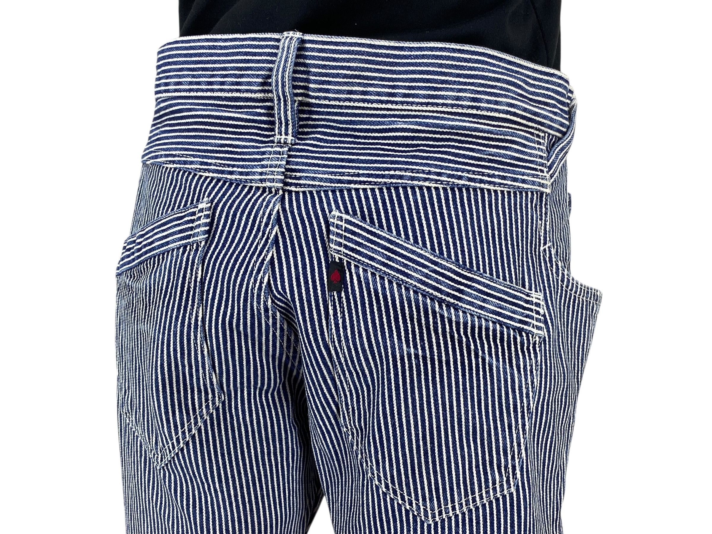 Japanese Brand 211295 Jeans Stripes Hickory Jeans Size US 31 - 8 Thumbnail
