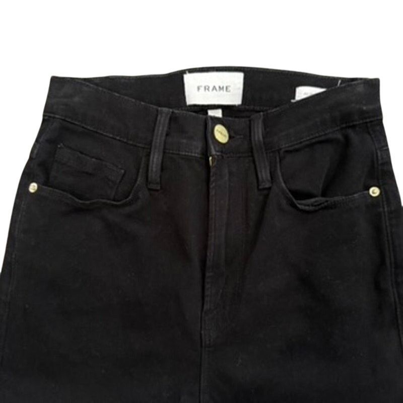 Frame Frame Ali High Rise Cigarette Jeans in Noir, Size 24 Size 24" / US 00 / IT 34 - 4 Thumbnail