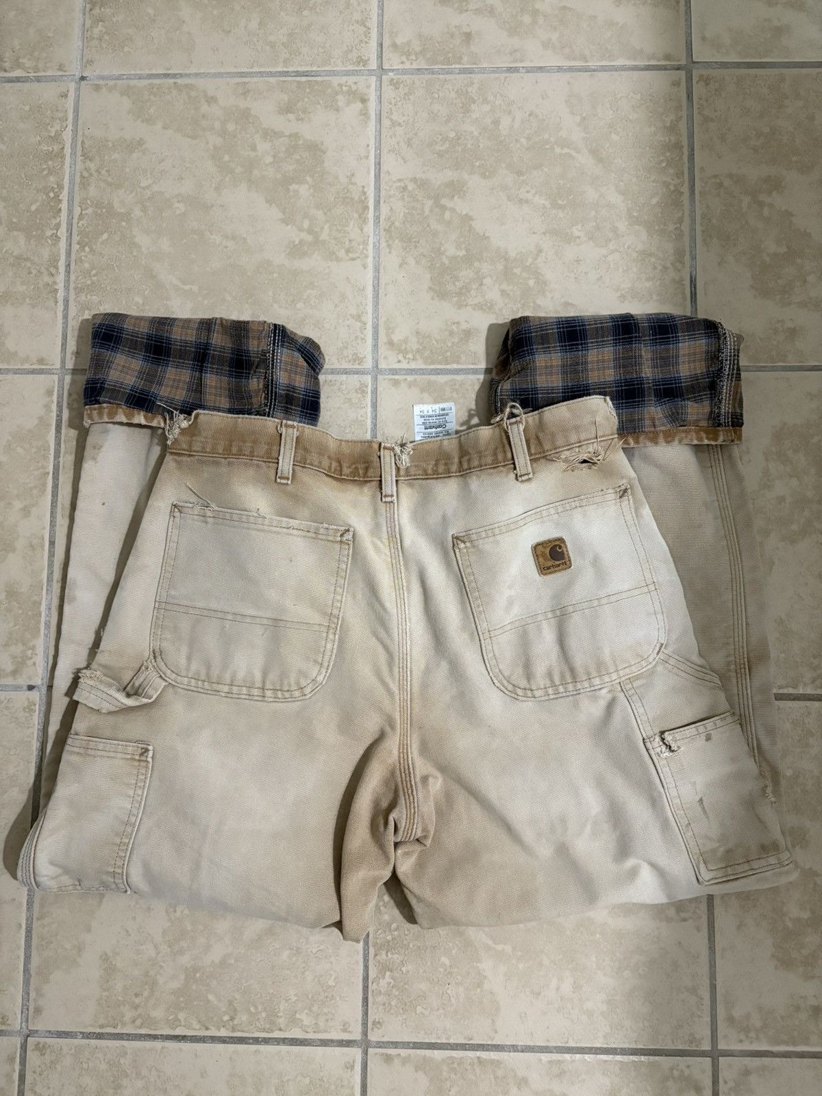 Carhartt CARHARTT PANTS FLANNEL LINED VINTAGE Size US 34 / EU 50 - 1 Thumbnail