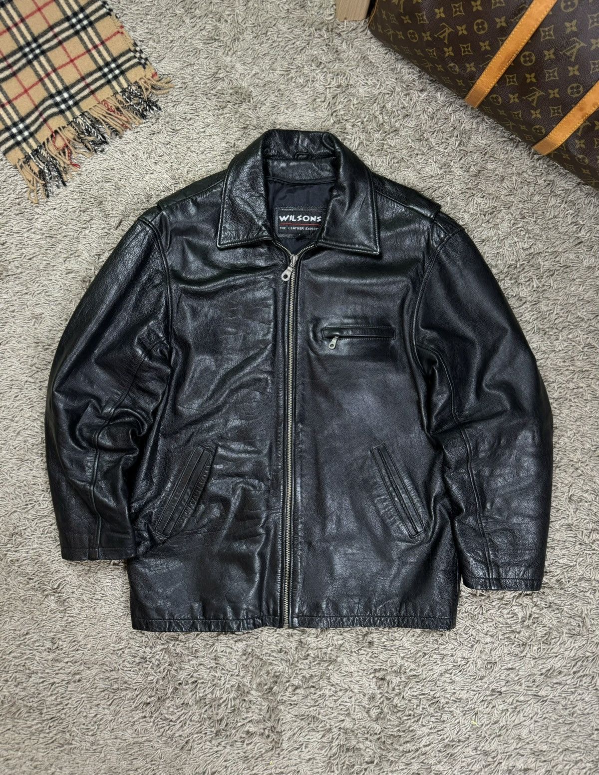 90s Wilsons Vintage Leather Jacket store