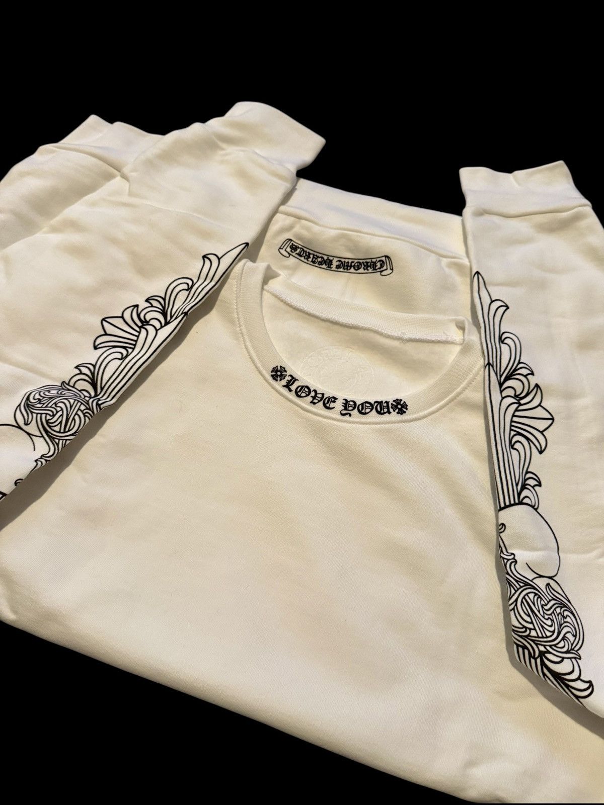 Chrome Hearts Chrome Hearts Love You Crewneck Size US S / EU 44-46 / 1 - 2 Thumbnail