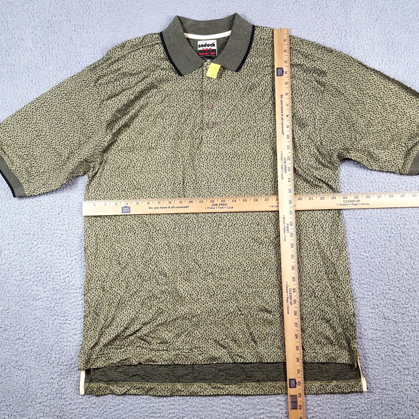 Vintage VINTAGE Sadock Polo Shirt Oversized Cheetah Print Preppy Golf Shirt Size L Mens Size US L / EU 52-54 / 3 - 6 Thumbnail