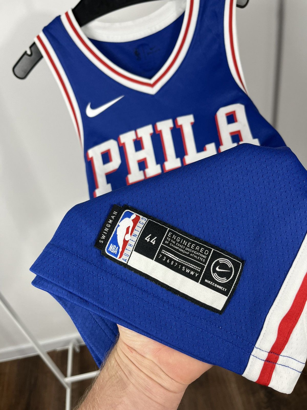 Nike Nike NBA 76ers Jimmy Butler #23 Swingman Jersey Blue Size M Size US M / EU 48-50 / 2 - 7 Thumbnail