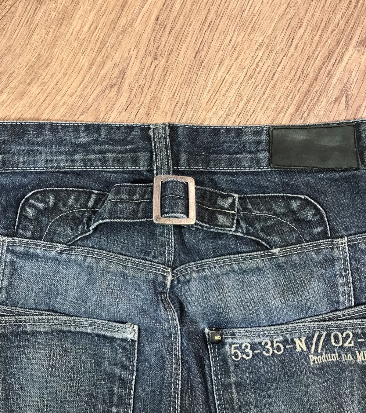 Japanese Brand × Vintage Vintage Double Knee Distressed Denim Pants Size US 30 / EU 46 - 11 Thumbnail