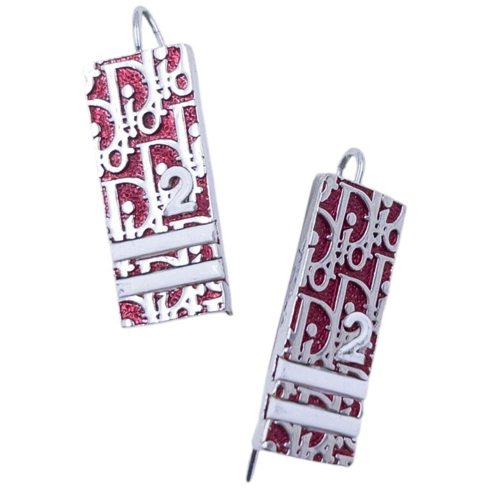 Dior Vintage 2000s Dior By John Galliano Monogram Number Earrings Size ONE SIZE - 1 Thumbnail