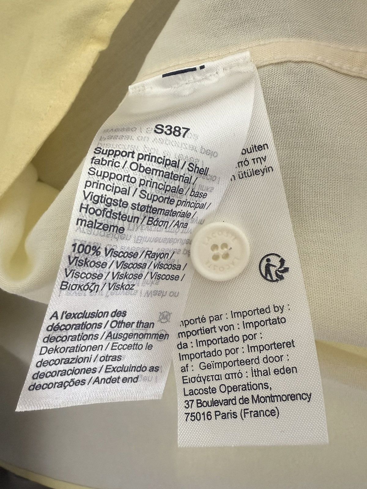 Lacoste Lacoste Short Sleeve Shirt Size US L / EU 52-54 / 3 - 5 Thumbnail