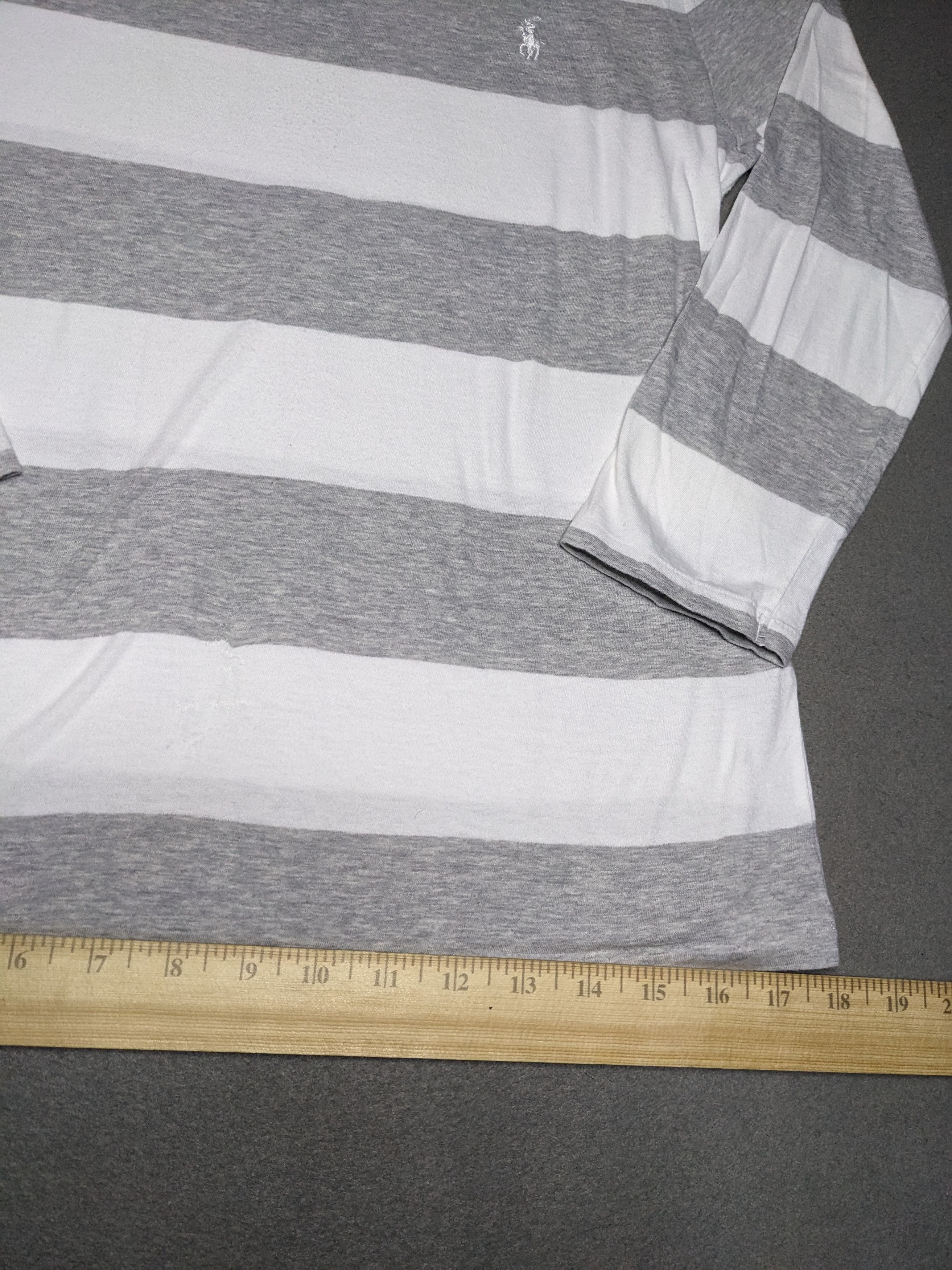 Polo Ralph Lauren VINTAGE Ralph Lauren Sport Striped Shirt Large Small Pony Size L / US 10 / IT 46 - 11 Thumbnail