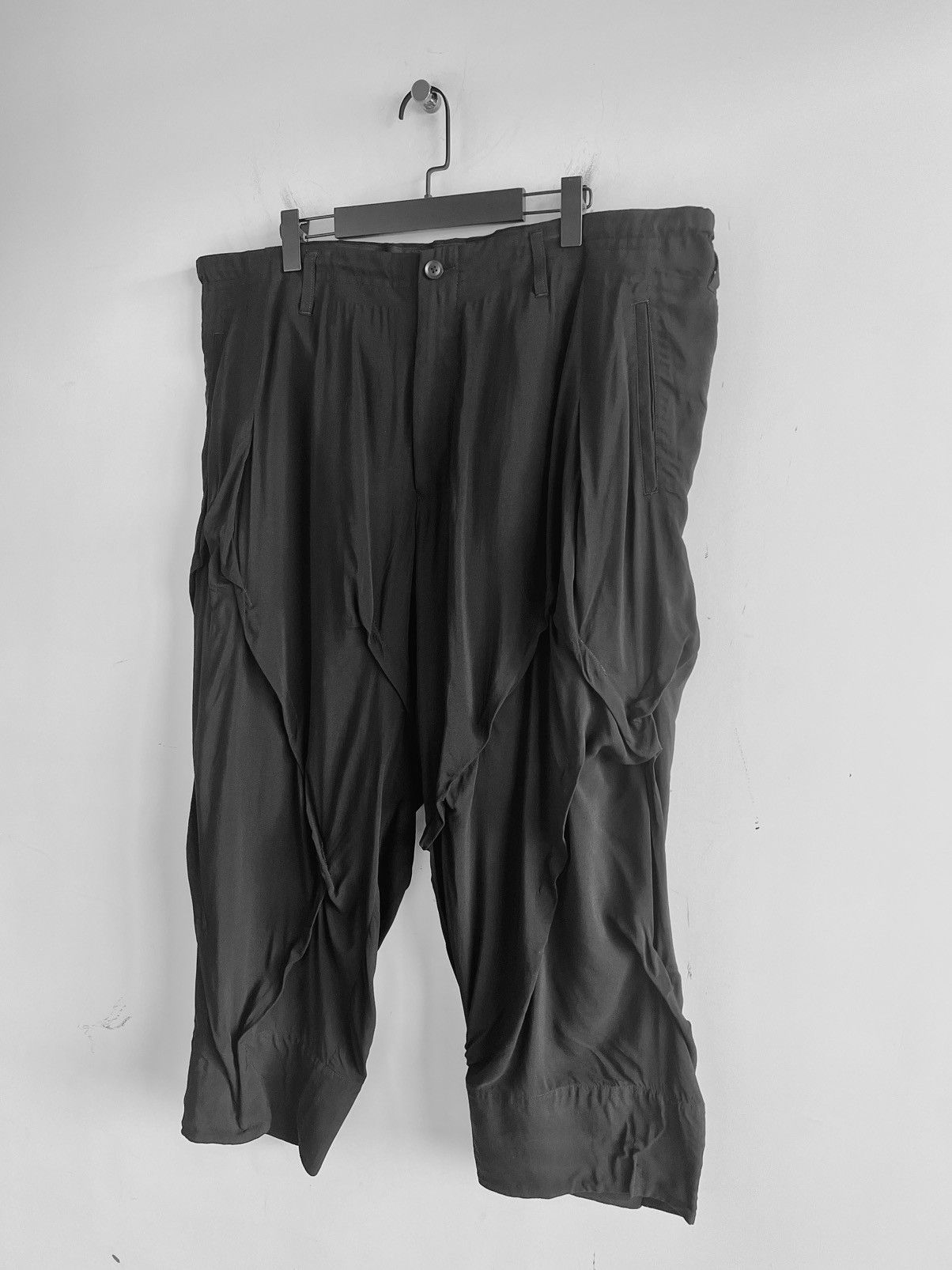 Yohji Yamamoto Yohji Yamamoto Pour Homme - Ta/TUXEDO RANDOM TUCK PANTS Size US 28 / EU 44 - 5 Thumbnail