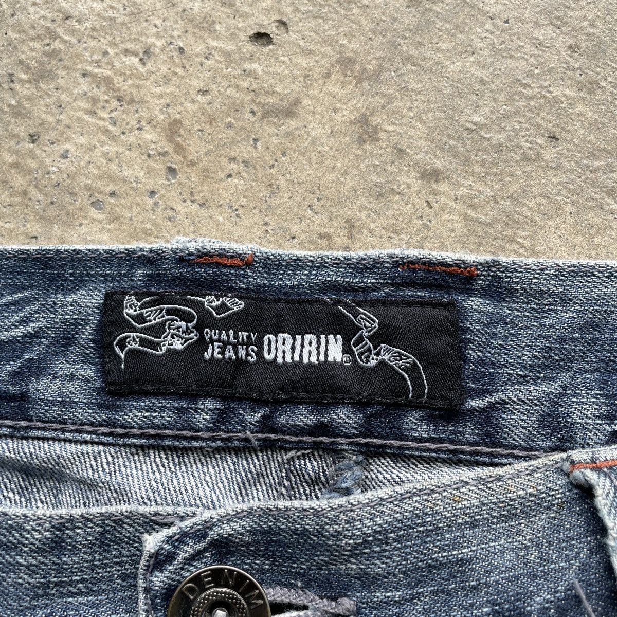 Japanese Brand Vintage Distressed Japanese Faded Denim Jeans Pants W35x28.5 Size US 35 - 6 Thumbnail
