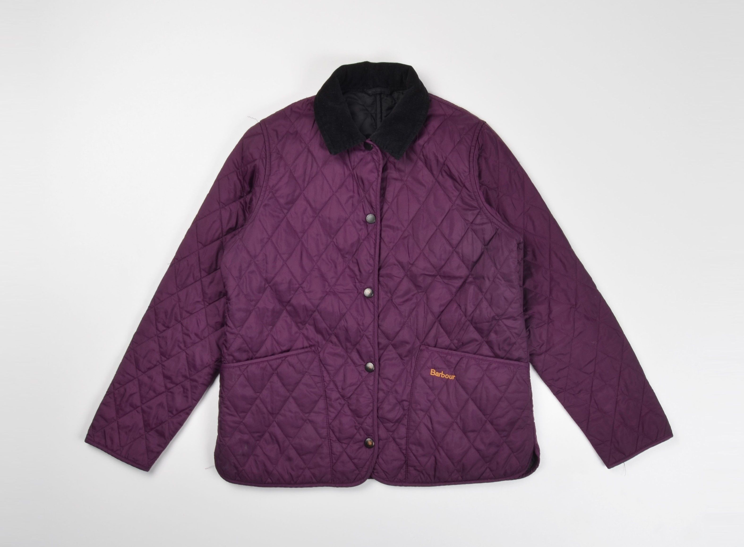 Barbour Barbour Shaped Liddesdale Youth Quilted Purple Jacket Size S / US 4 / IT 40 - 4 Thumbnail