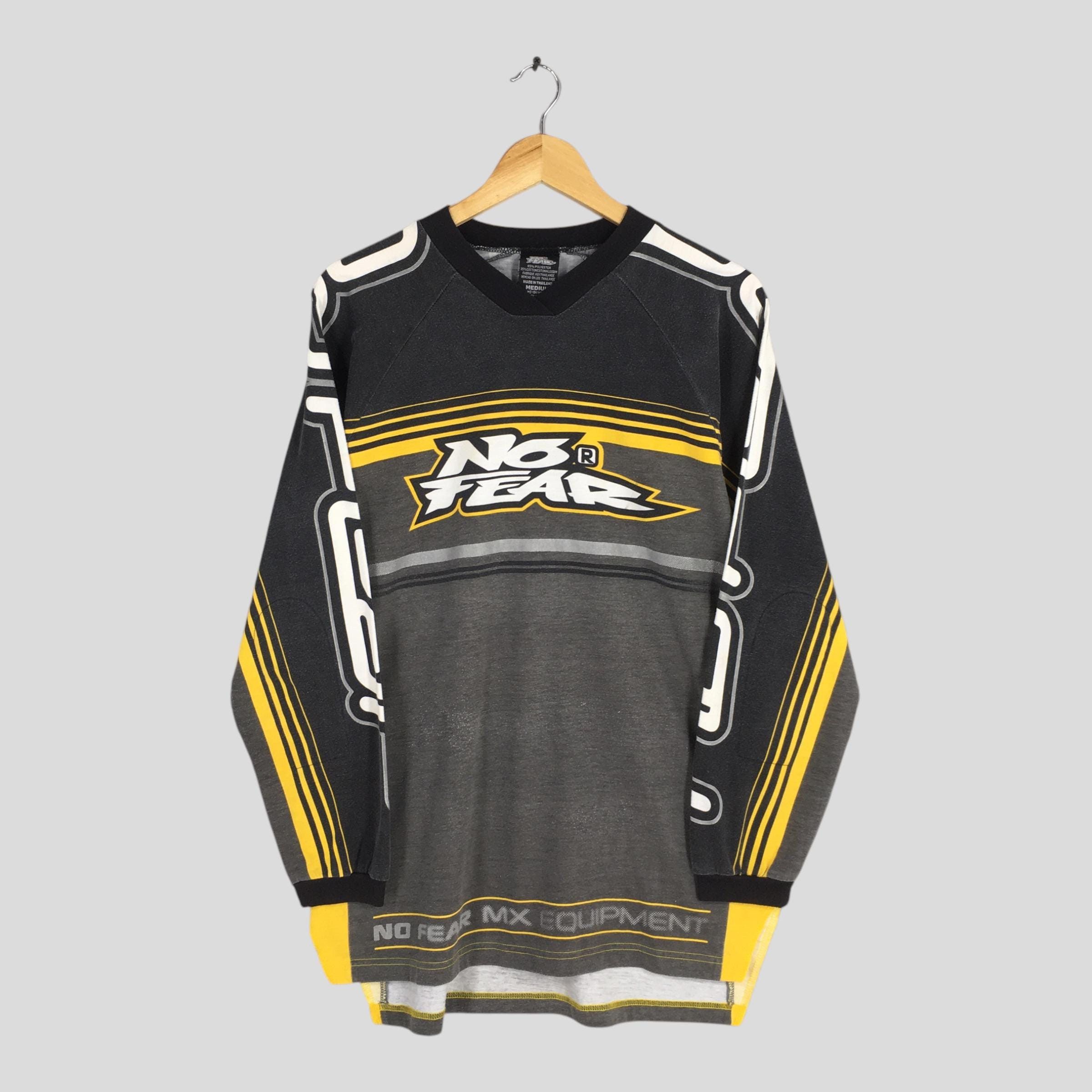 No Fear Racing Sport Team Multicolor Motocross Tshirt Medium Tops