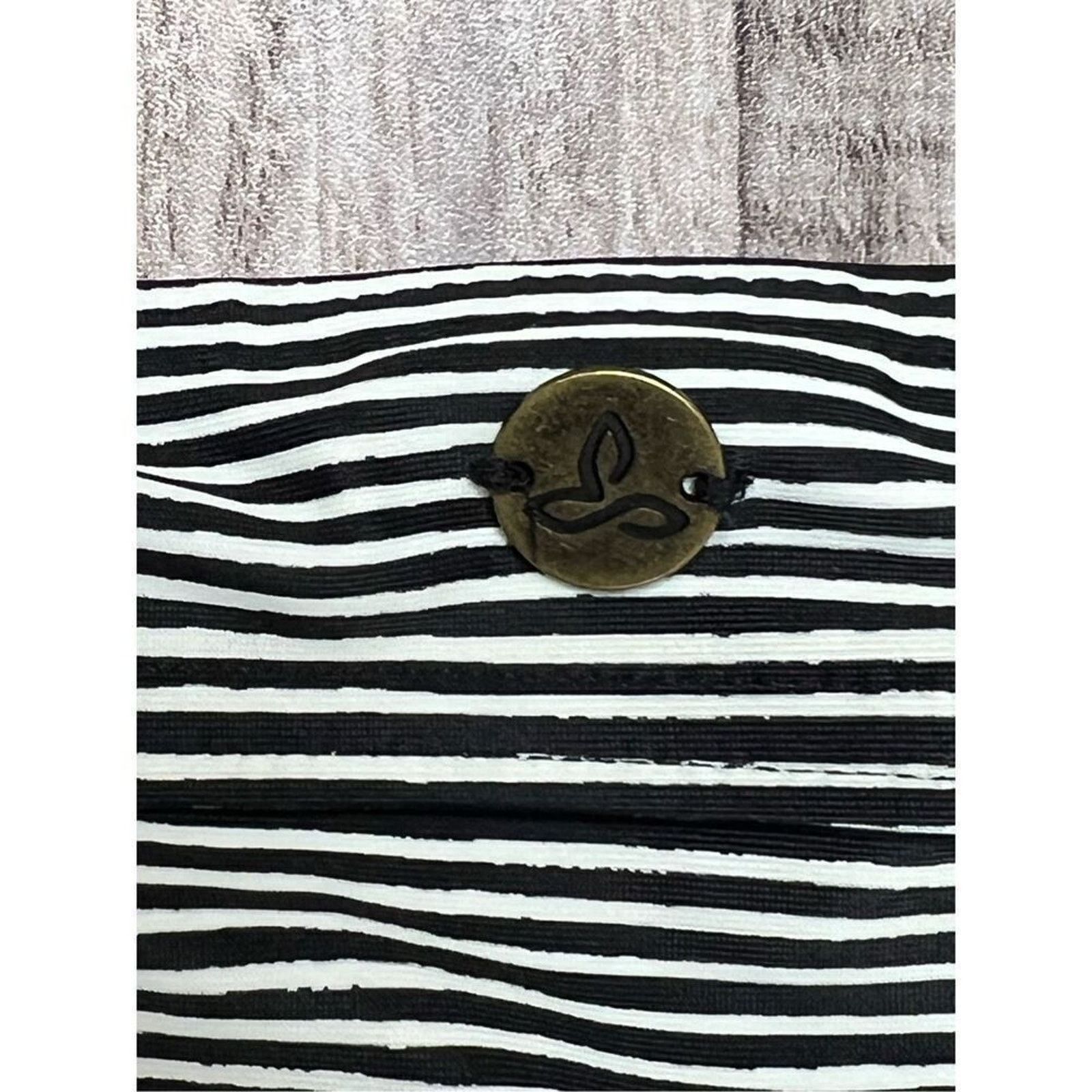 Prana Prana Black Striped Bikini Swim Bottom XL Beach Vacation Size 36" / US 14 / IT 50 - 4 Thumbnail