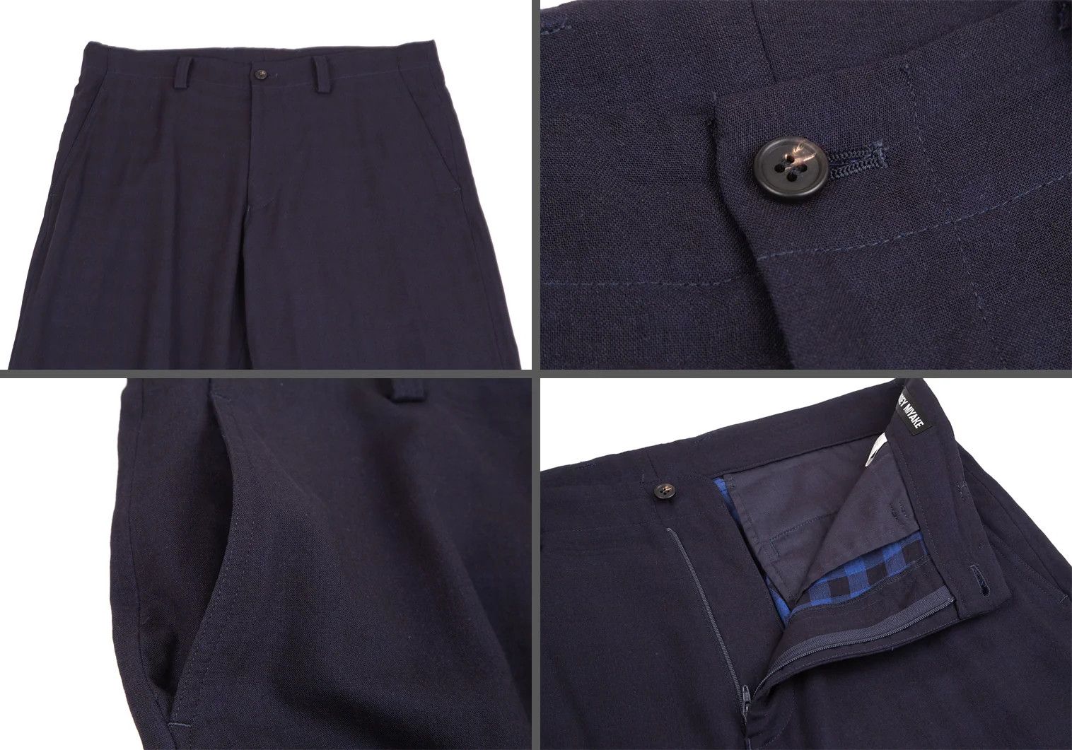 Issey Miyake Summer Wool Set-Up Suit in Navy Color Size US XL / EU 56 / 4 - 12 Thumbnail