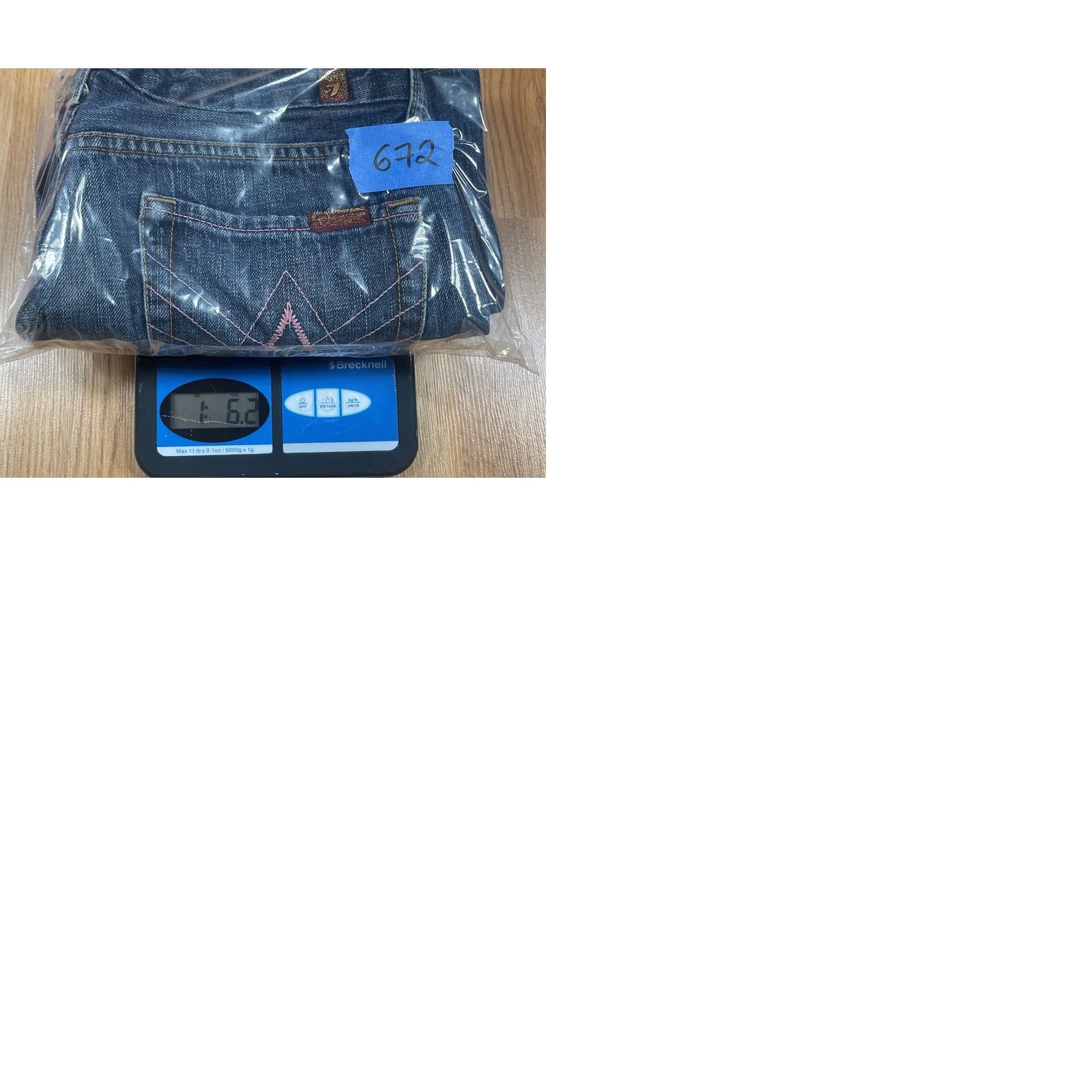 7 For All Mankind 7 For All Mankind A Pocket Bootcut Flat Front Blue Jeans Pants Womens Size 29 Size 29" - 9 Thumbnail