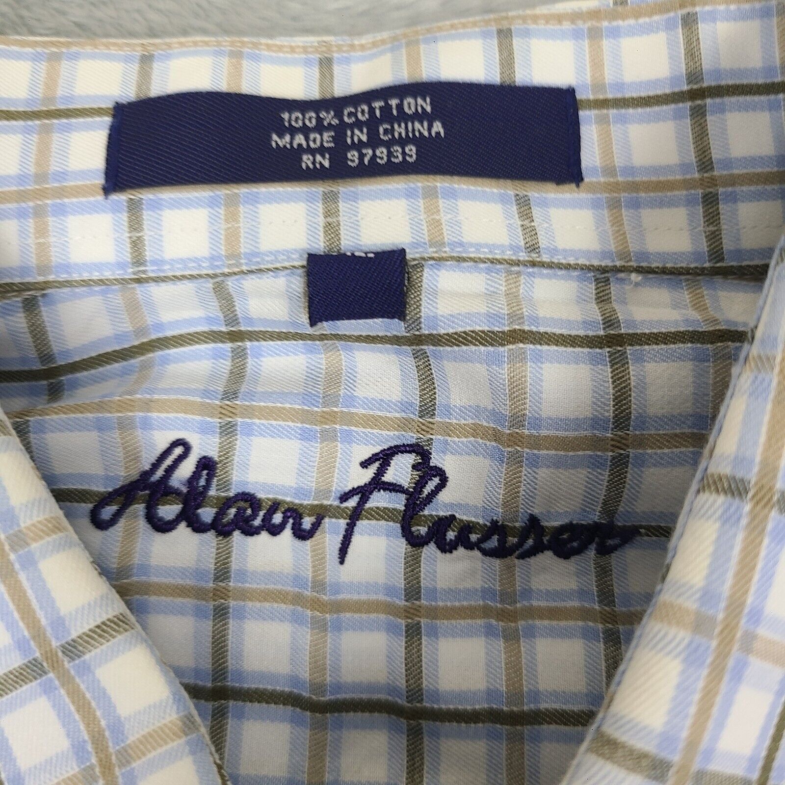 Alan Flusser Alan Flusser Men's Multicolor Striped Button-down Long Sleev Size US XL / EU 56 / 4 - 2 Thumbnail