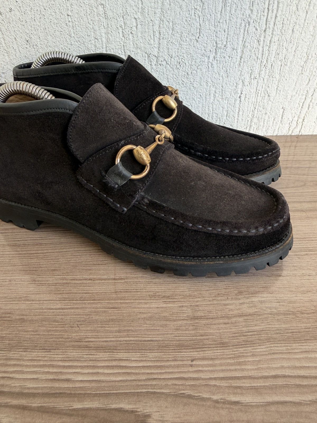 Gucci Horsebit lug sole ankle boots Size US 6 / EU 39 - 4 Thumbnail
