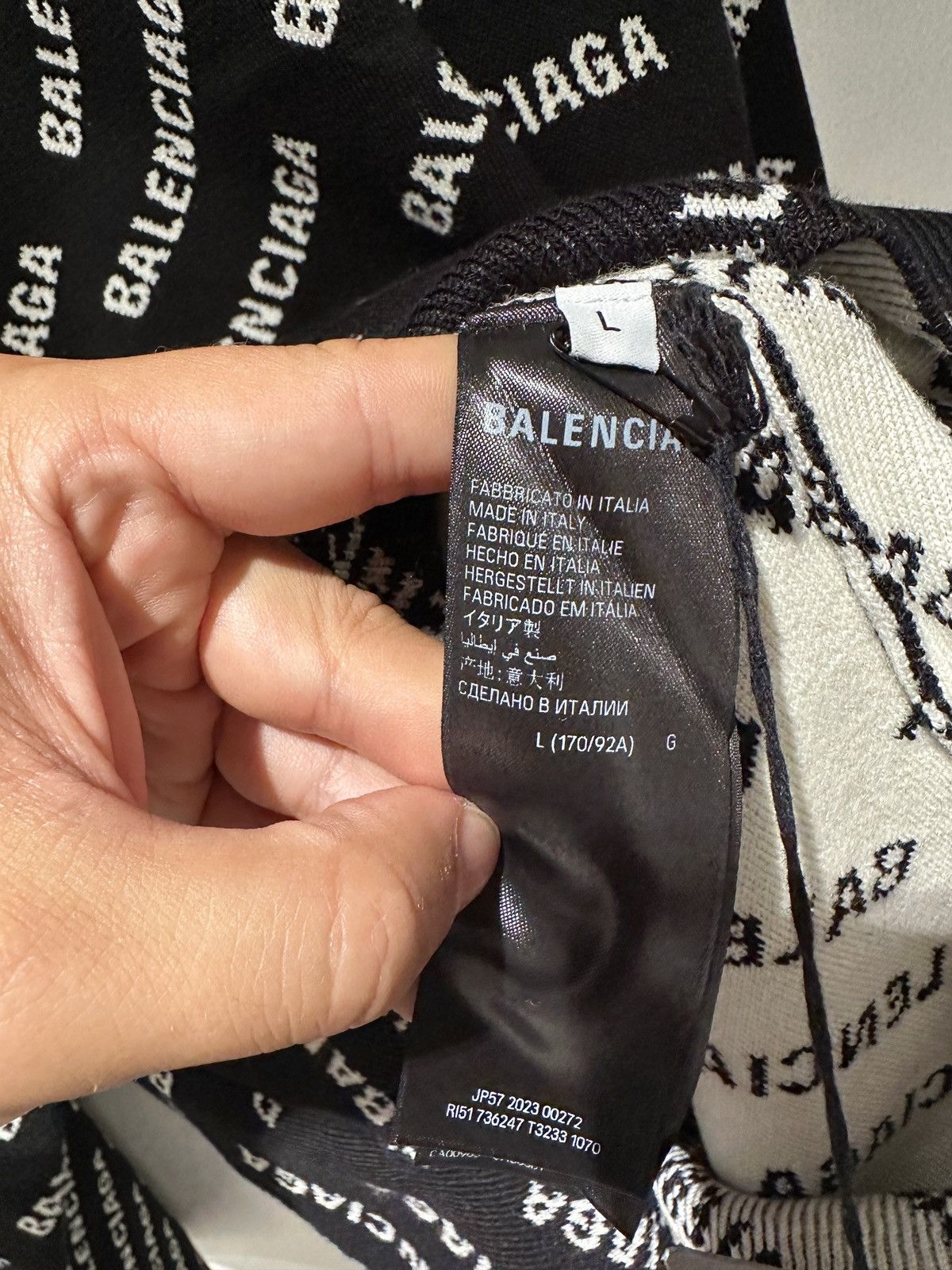 Balenciaga Balenciaga Balenciaga Logo Knit Sweater Size US L / EU 52-54 / 3 - 5 Thumbnail