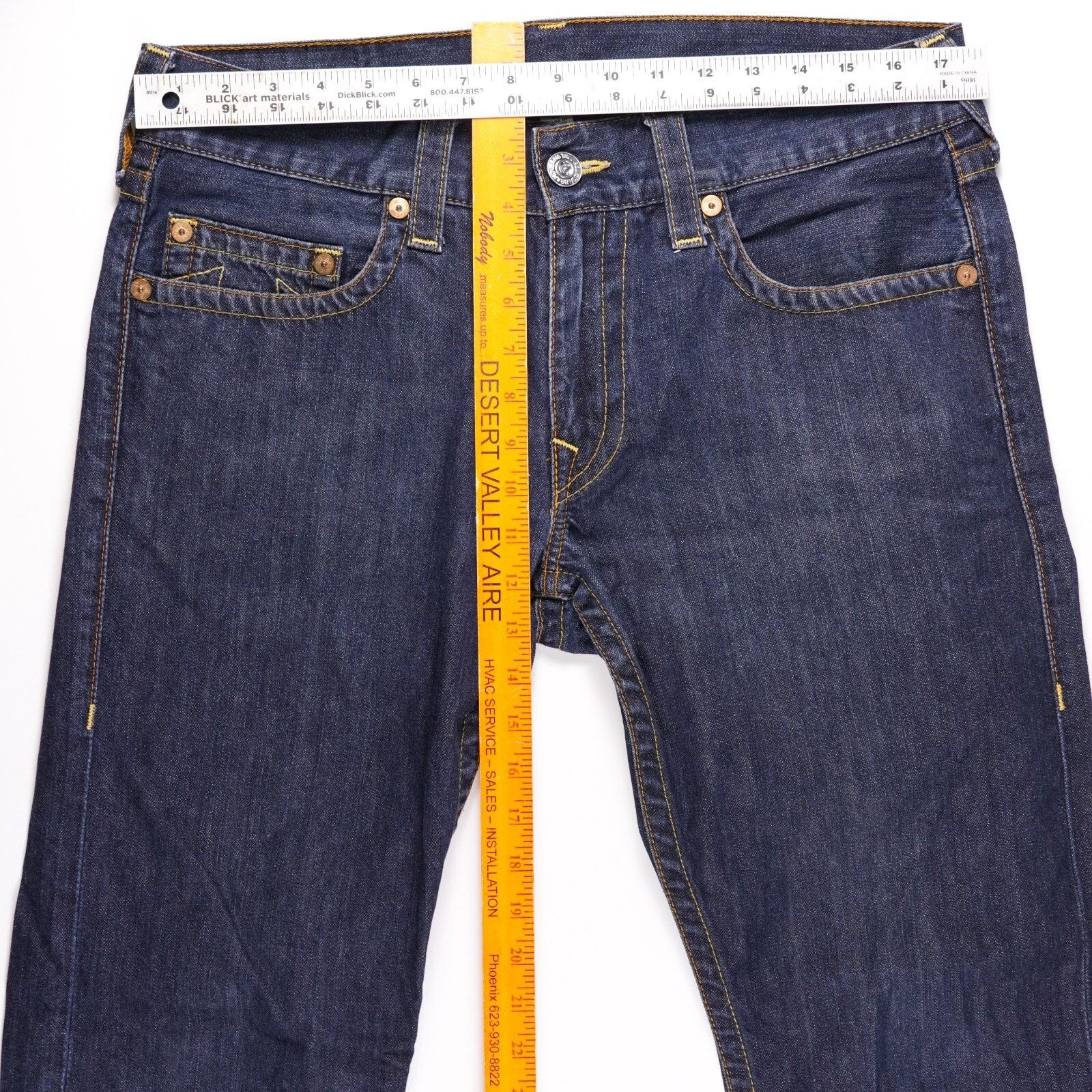 True Religion True Religion Denim Jeans Straight Wide Leg Baggy Pants 33 Size US 33 - 2 Thumbnail