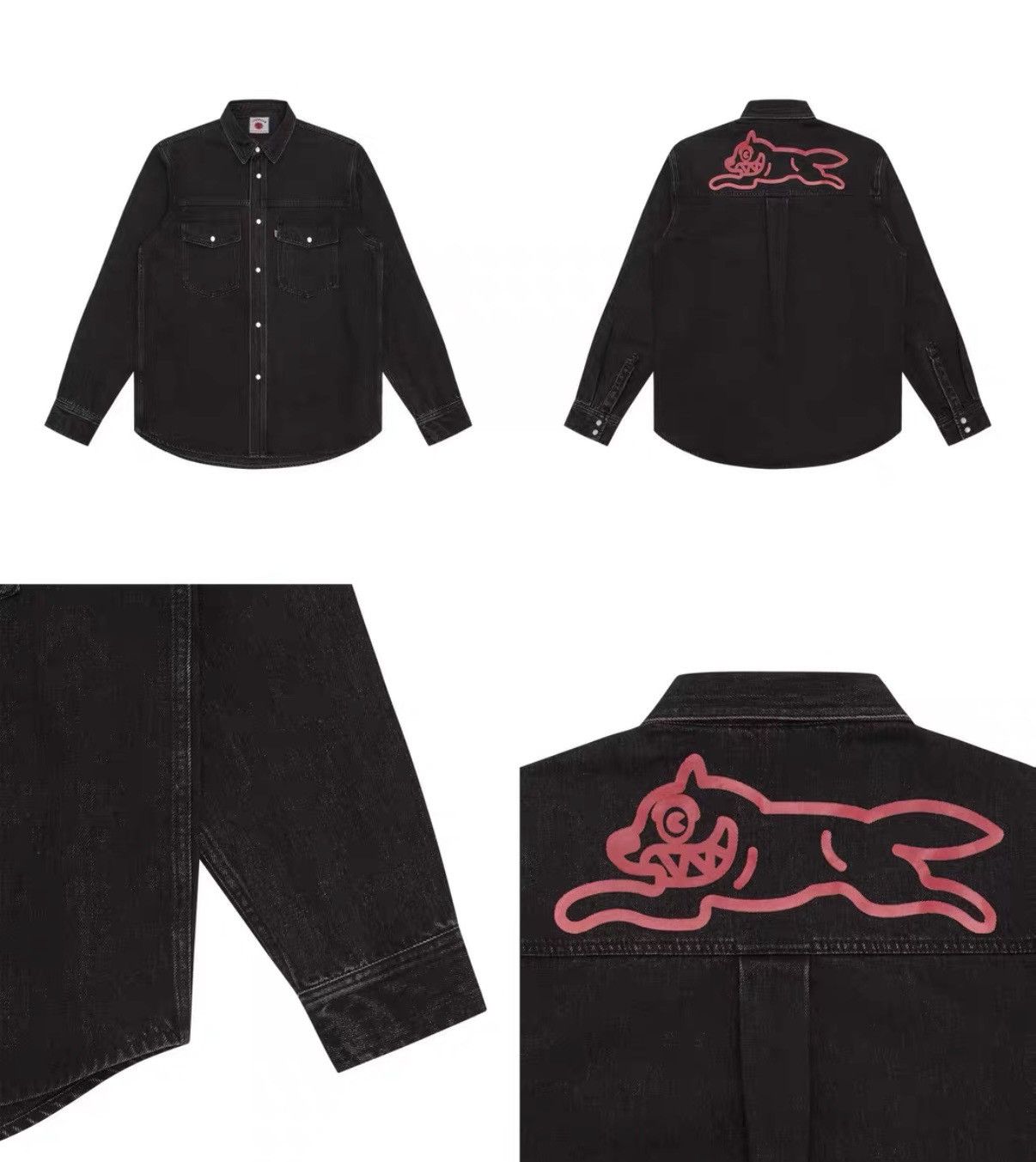 Billionaire Boys Club Flying Dog denim shirt jacket by Billionaire Boys Club Size US S / EU 44-46 / 1 - 7 Thumbnail