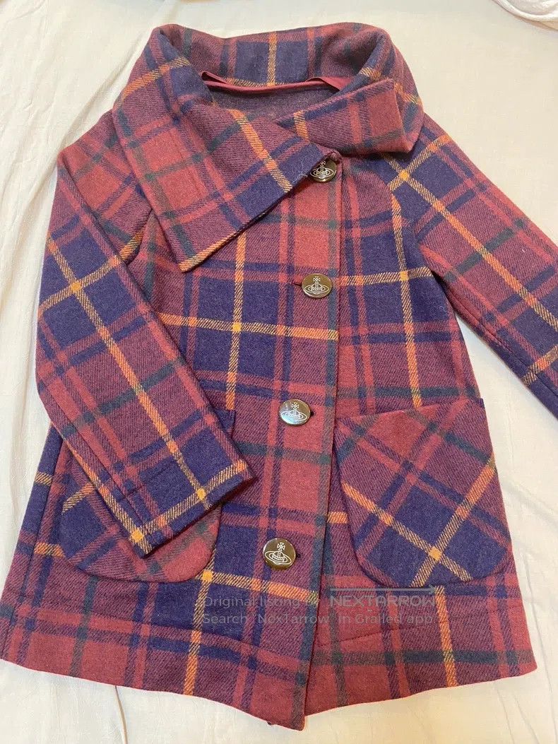 Vivienne Westwood Vivienne Westwood Red Plaid Coat Size M / US 6-8 / IT 42-44 - 1 Thumbnail
