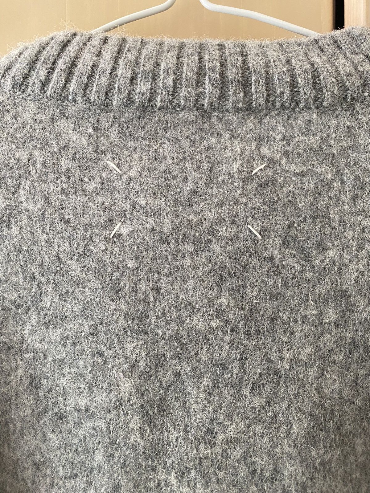 John Galliano [80% OFF SALE] Maison Margiela v-neck grey sweater Size US XL / EU 56 / 4 - 3 Thumbnail