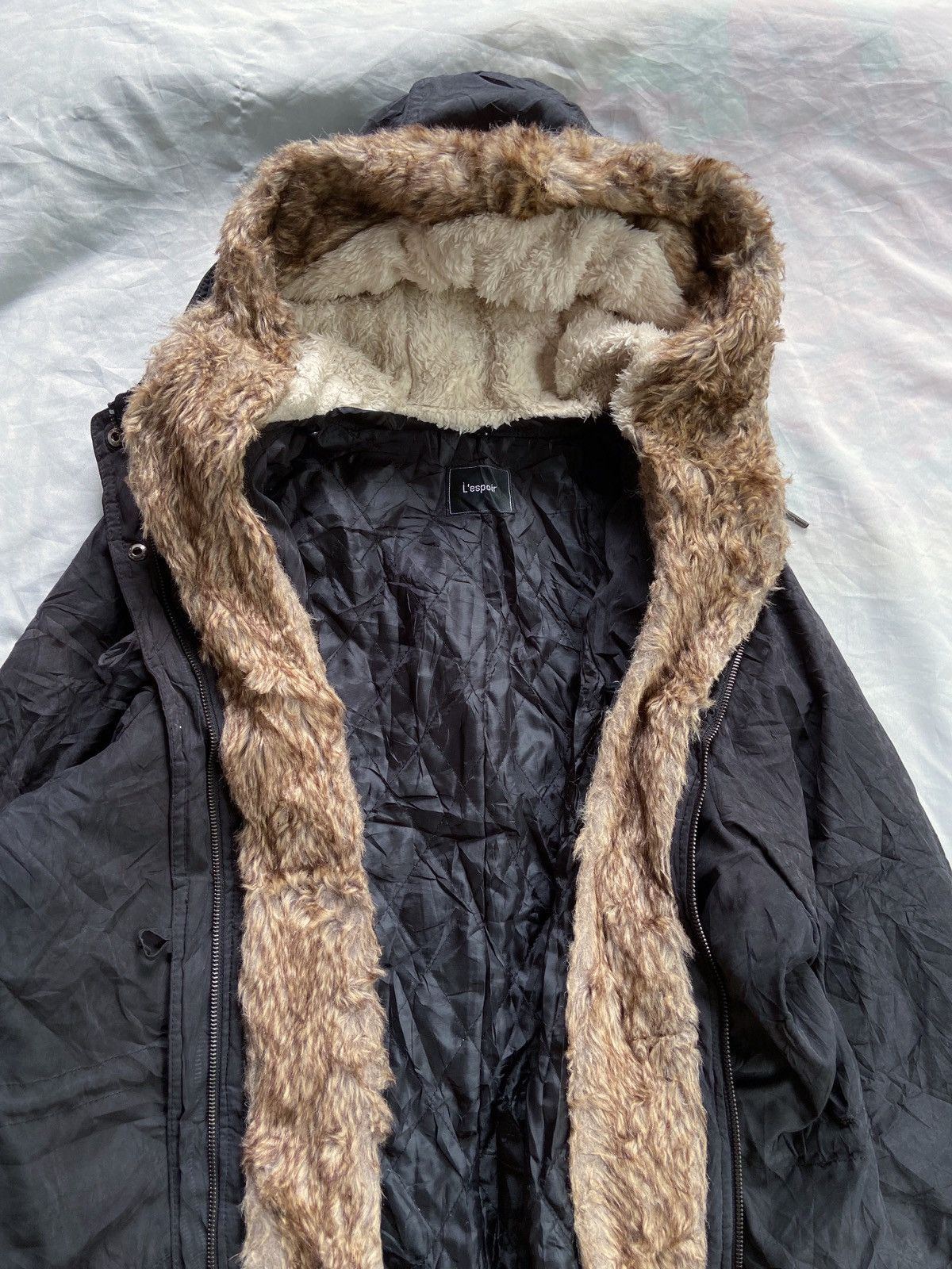 Japanese Brand JAPANESE L'ESPOIR FAUX FUR PARKA JACKET Size US XXL / EU 58 / 5 - 4 Thumbnail