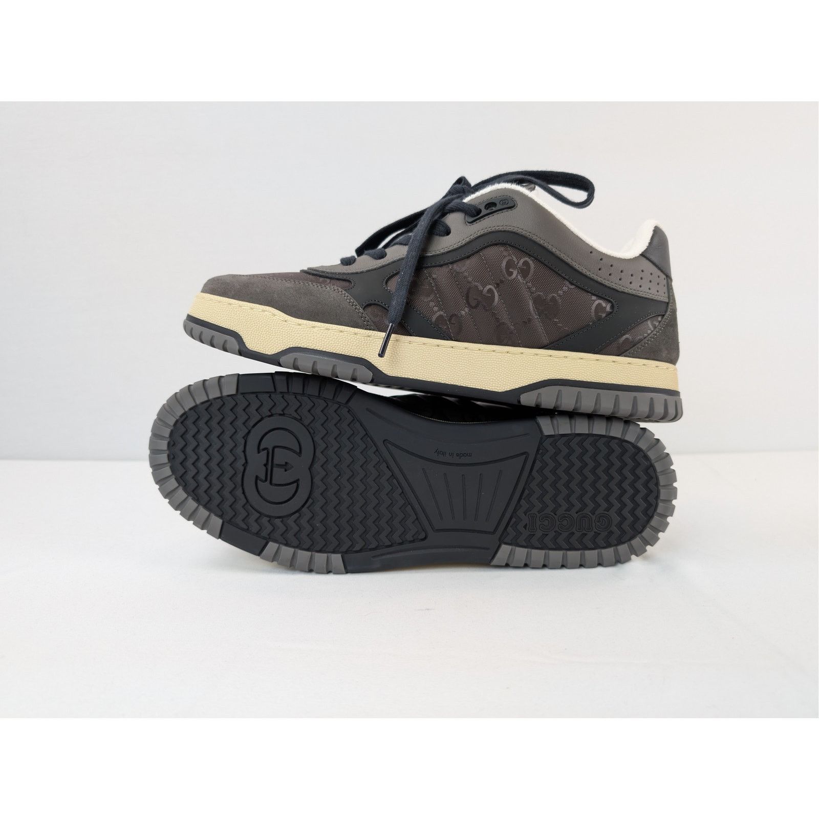 Gucci o1rshd1 GG nylon with suede and leather trims sneakers Size US 11.5 / EU 44-45 - 13 Thumbnail