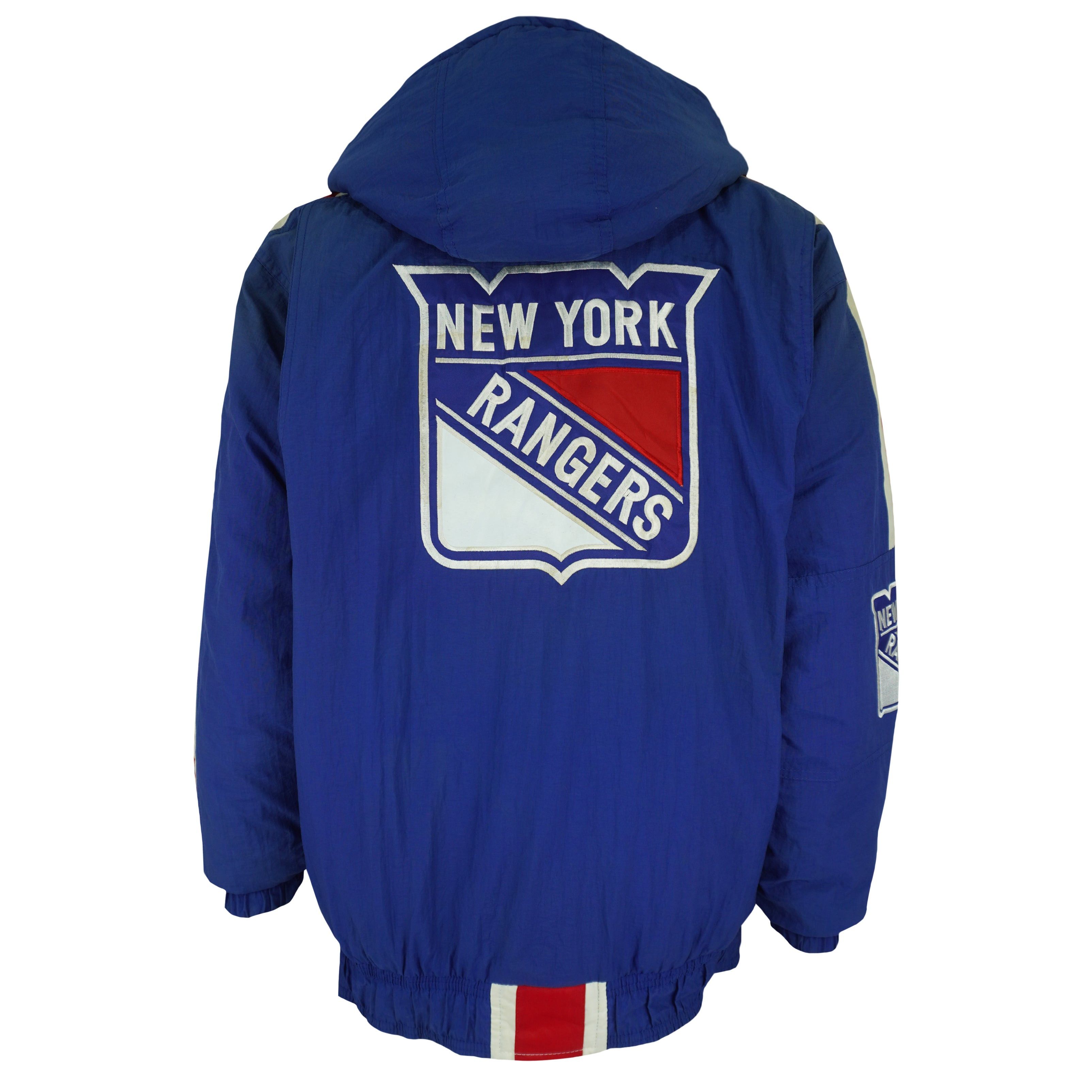 Starter NHL - New York Rangers Hooded Puffer Jacket 1990s Size US L / EU 52-54 / 3 - 1 Thumbnail