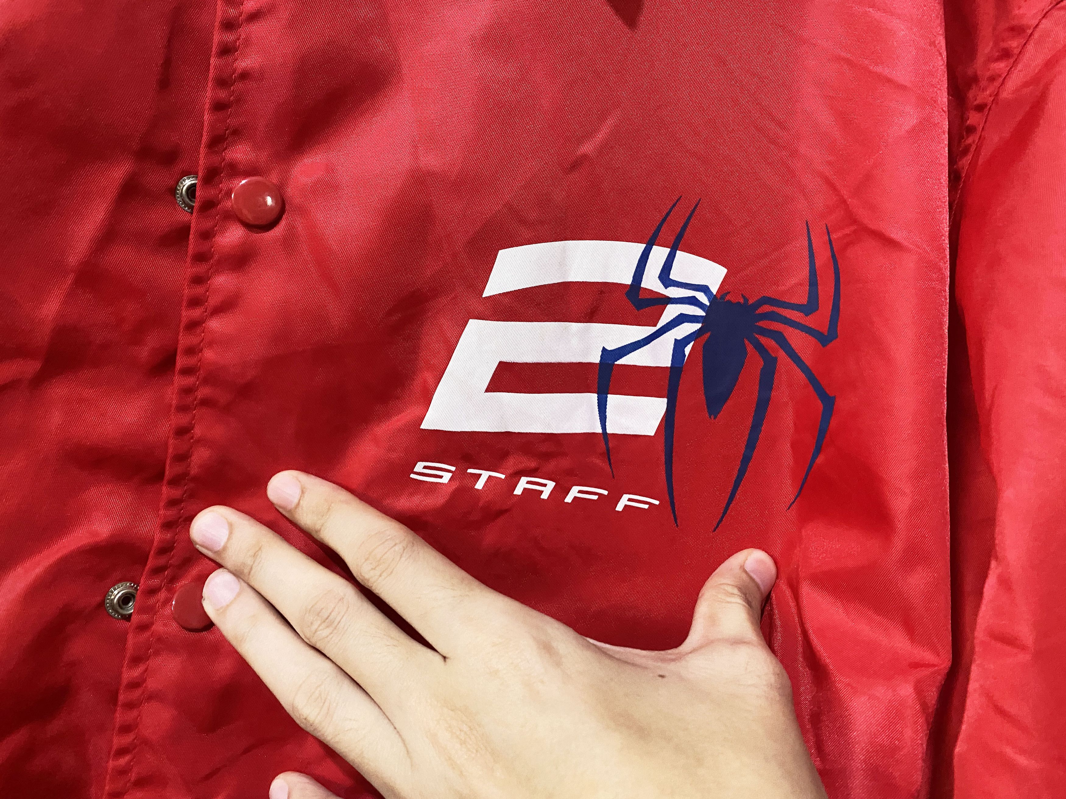 Vintage Vintage 2004 Spider-Man 2 Nylon Jacket Size US L / EU 52-54 / 3 - 6 Thumbnail