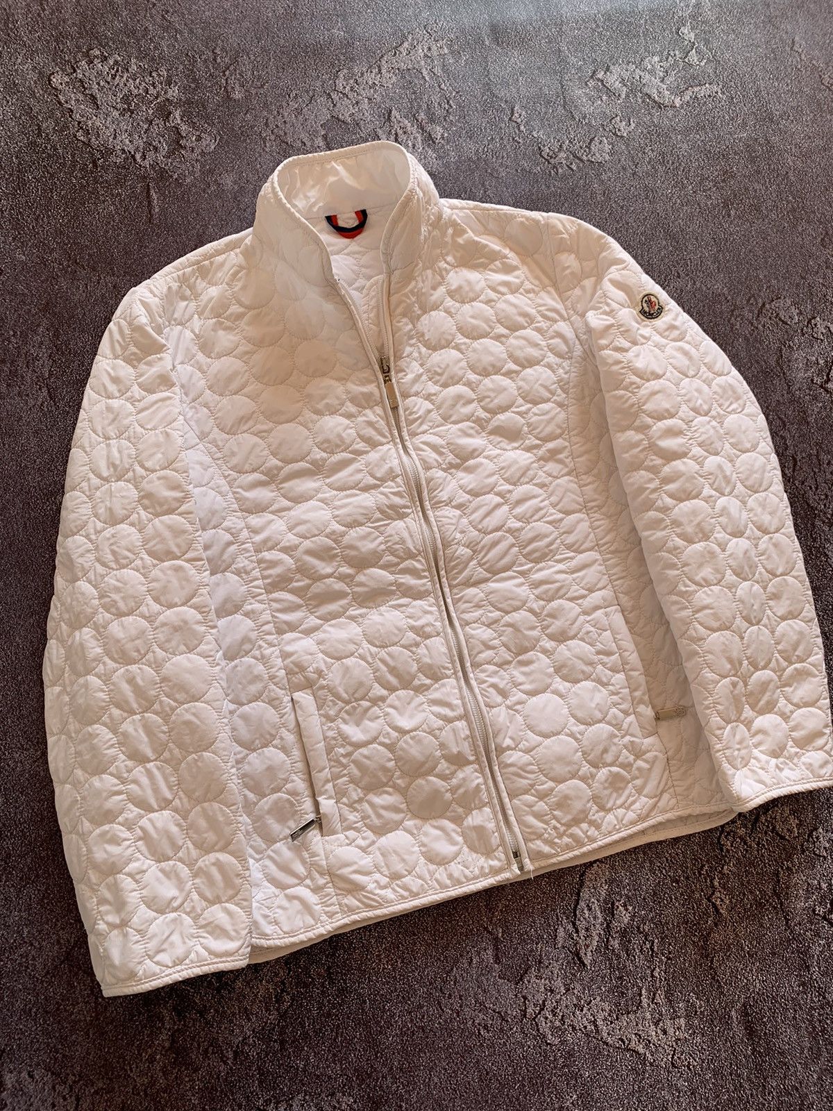Moncler Moncler Quilted Women’s White Jacket S size Size S / US 4 / IT 40 - 2 Thumbnail