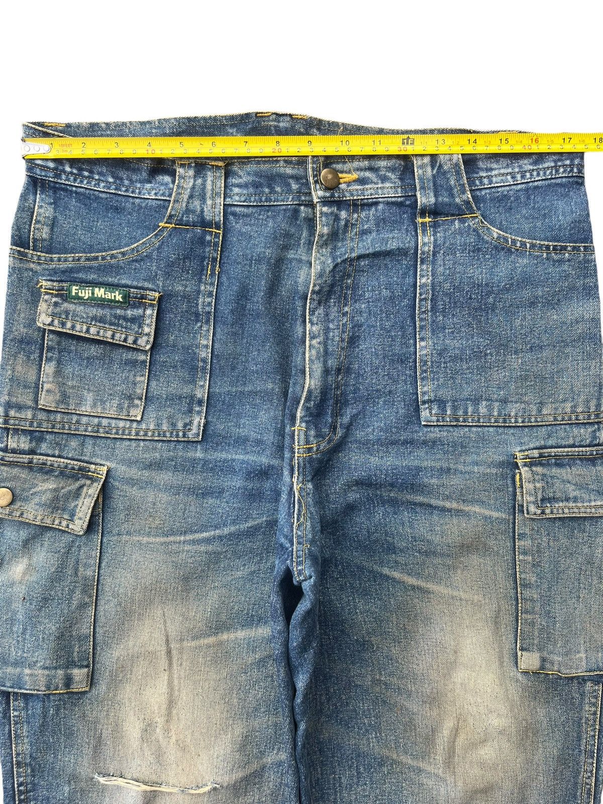 Japanese Brand Vintage Japanese Brand Mud Wash Tactical Cargo Frayed Jeans Size US 34 / EU 50 - 14 Thumbnail