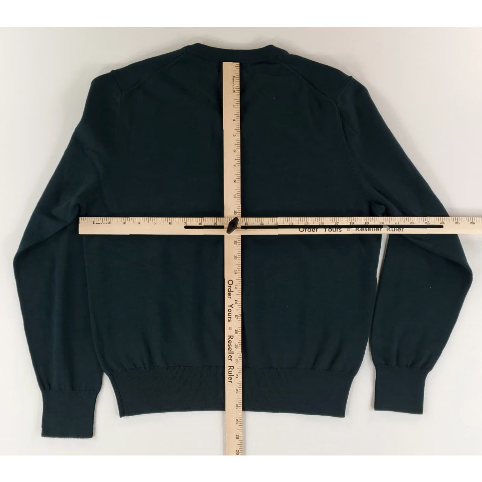 Brooks Brothers Brooks Brothers Sweater Wool Green Long Sleeve V-Neck Mens M Saxxon Wool Pullover Green Men M Size US M / EU 48-50 / 2 - 6 Thumbnail