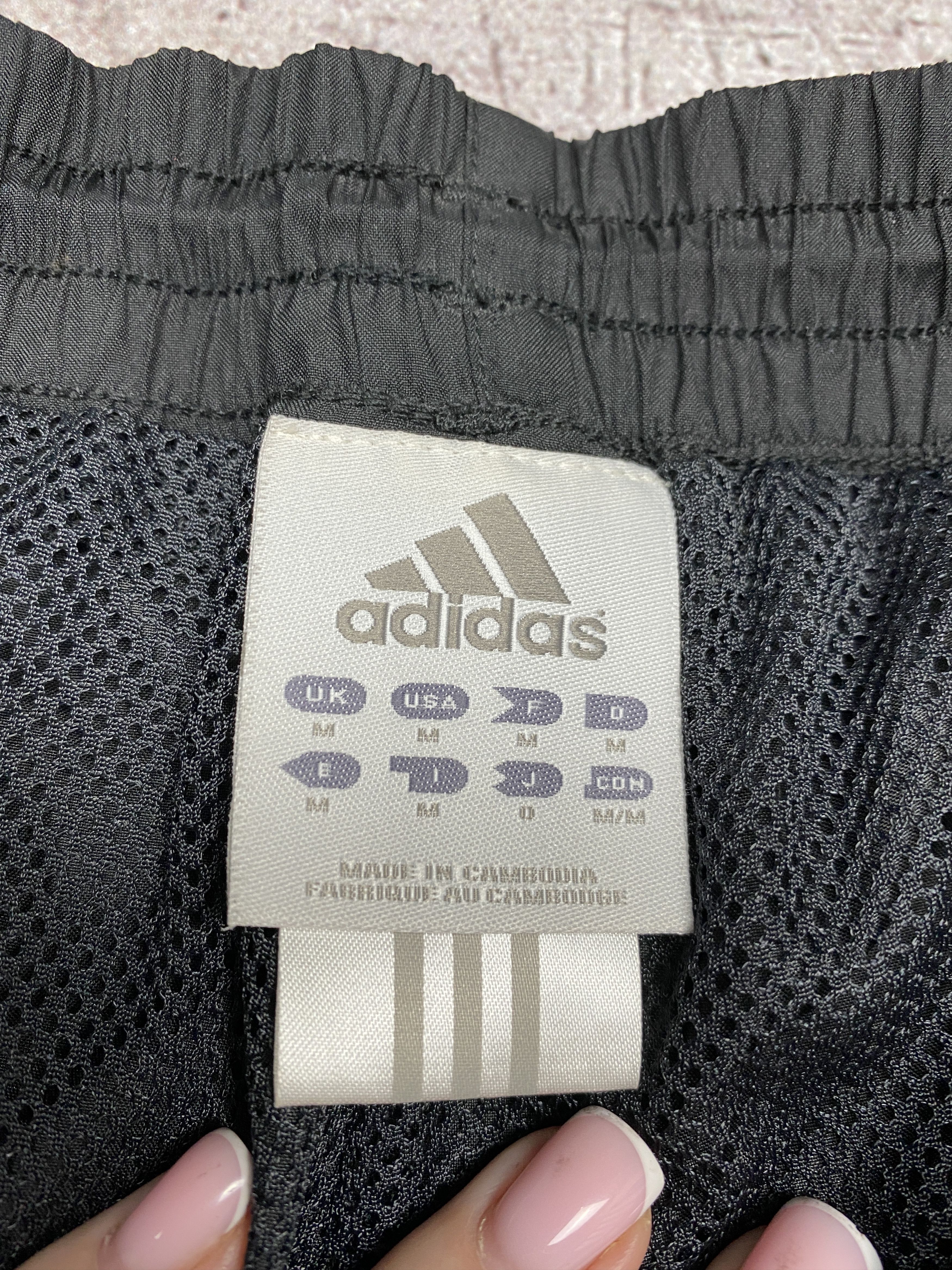 Adidas × Vintage Adidas Vintage Mens Nylon Track Pants Drill Y2K Size US 32 / EU 48 - 3 Thumbnail