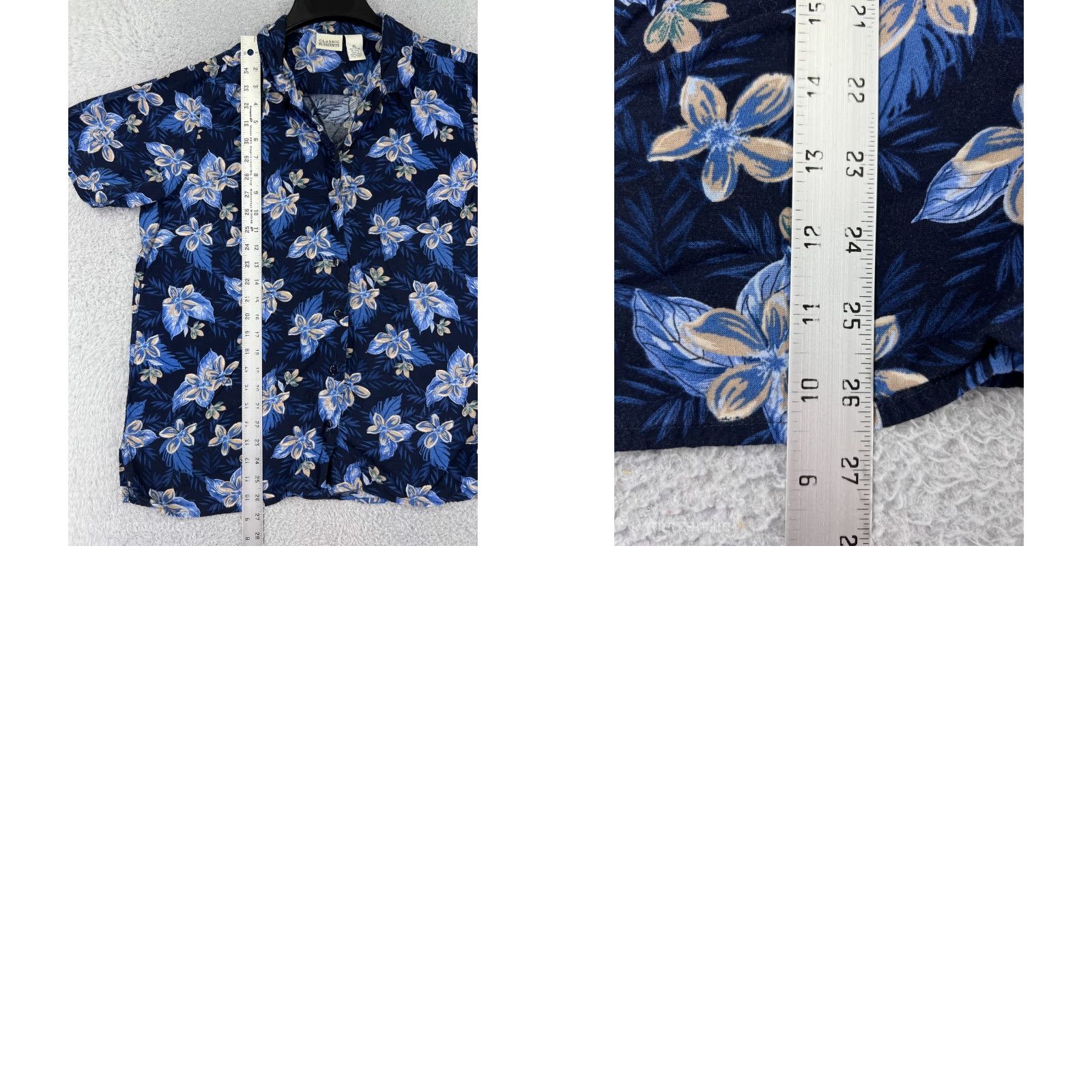 George VINTAGE George Classic Element Shirt Mens 2XL Blue Floral Hawaiian 100% Rayon Beach Aloha Floral Shirt Mens Big & Tall Size US XXL / EU 58 / 5 - 9 Thumbnail