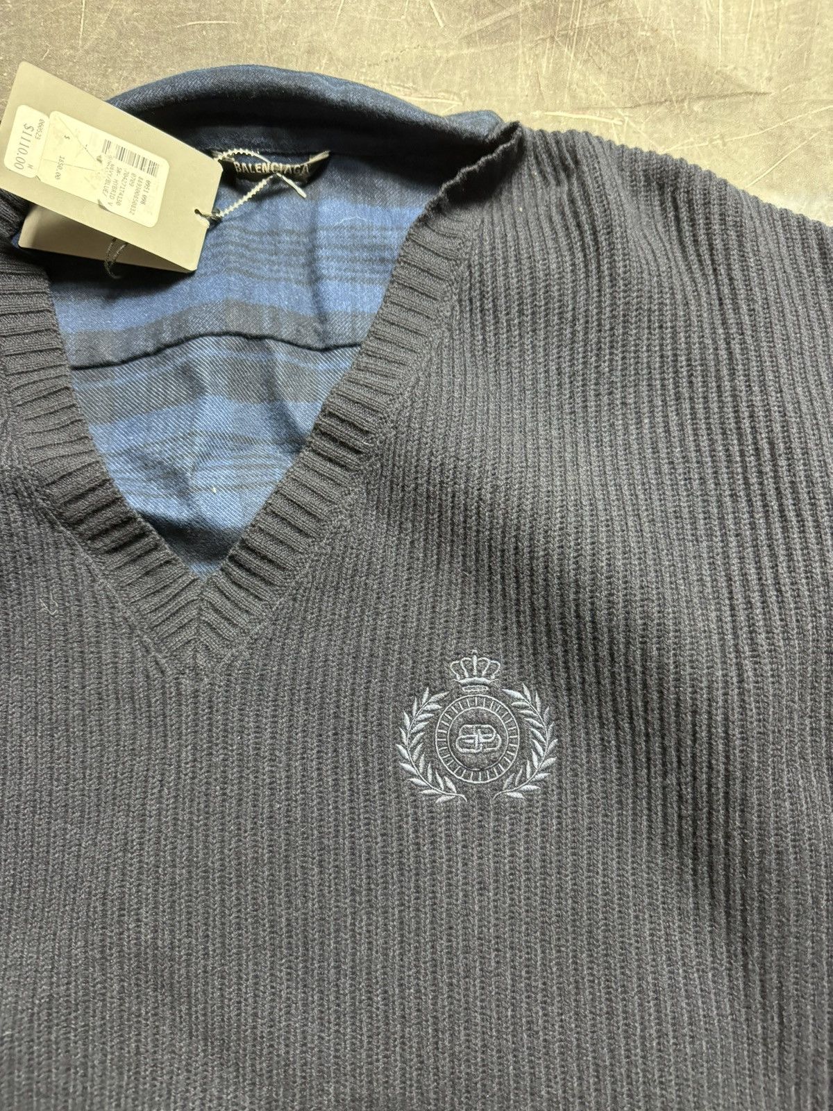 Balenciaga Balenciaga Cashmere Hybrid Sweater Size US L / EU 52-54 / 3 - 2 Thumbnail