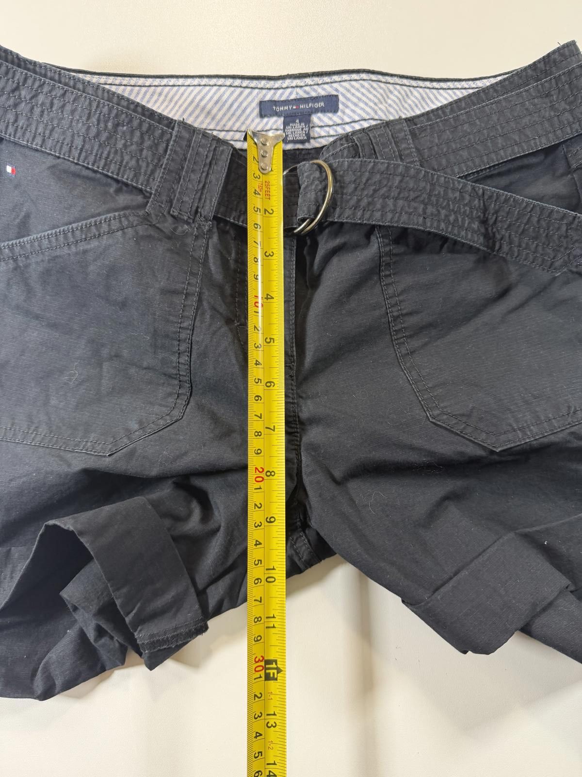 Tommy Hilfiger Tommy Hilfiger Black Casual Shorts with Belt 4 Size 27" / US 4 / IT 40 - 6 Thumbnail