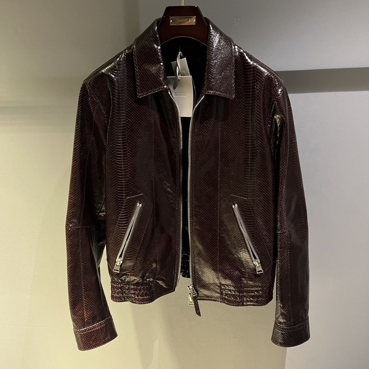 Tom Ford Tom Ford Python Print Leather Jacket in Small Size US S / EU 44-46 / 1 - 2 Thumbnail