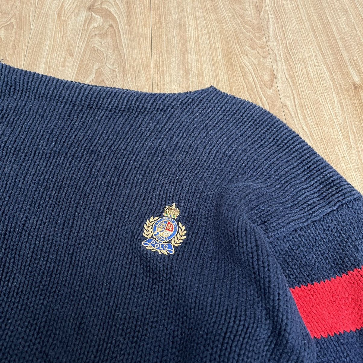 Polo Ralph Lauren × Ralph Lauren × Vintage Vintage 90s Polo Ralph Luren CREST Logo Knitwear Size US L / EU 52-54 / 3 - 7 Thumbnail
