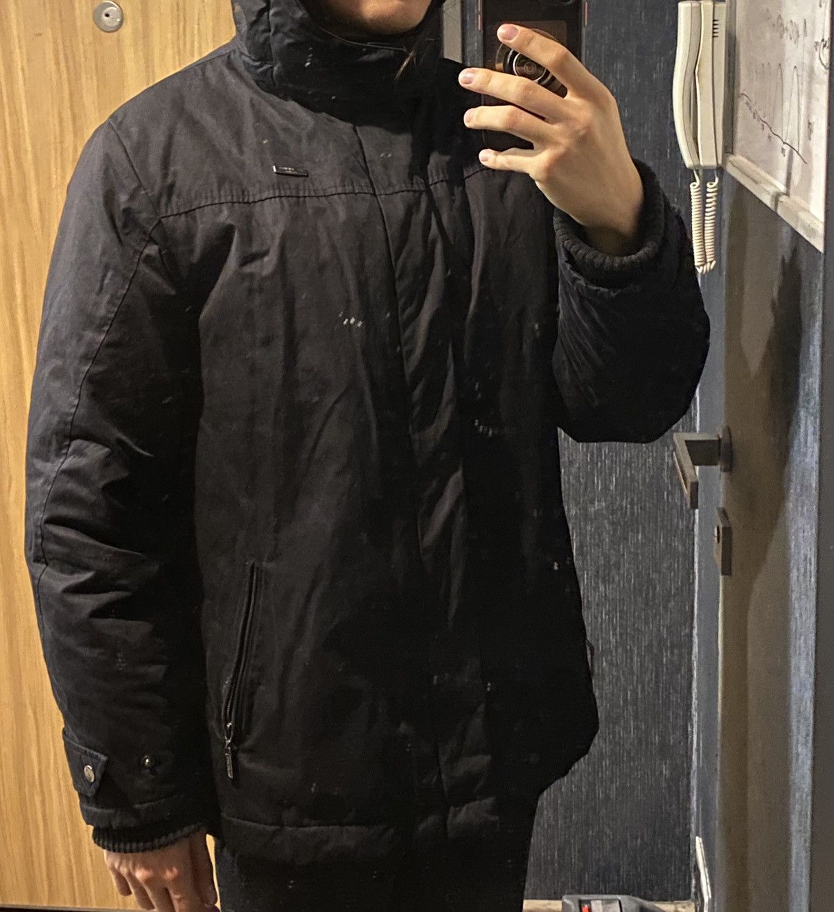 Yves Saint Laurent Wainter Black YSL Jacket Parka Warm YSL Parka Hooded Size US L / EU 52-54 / 3 - 18 Thumbnail