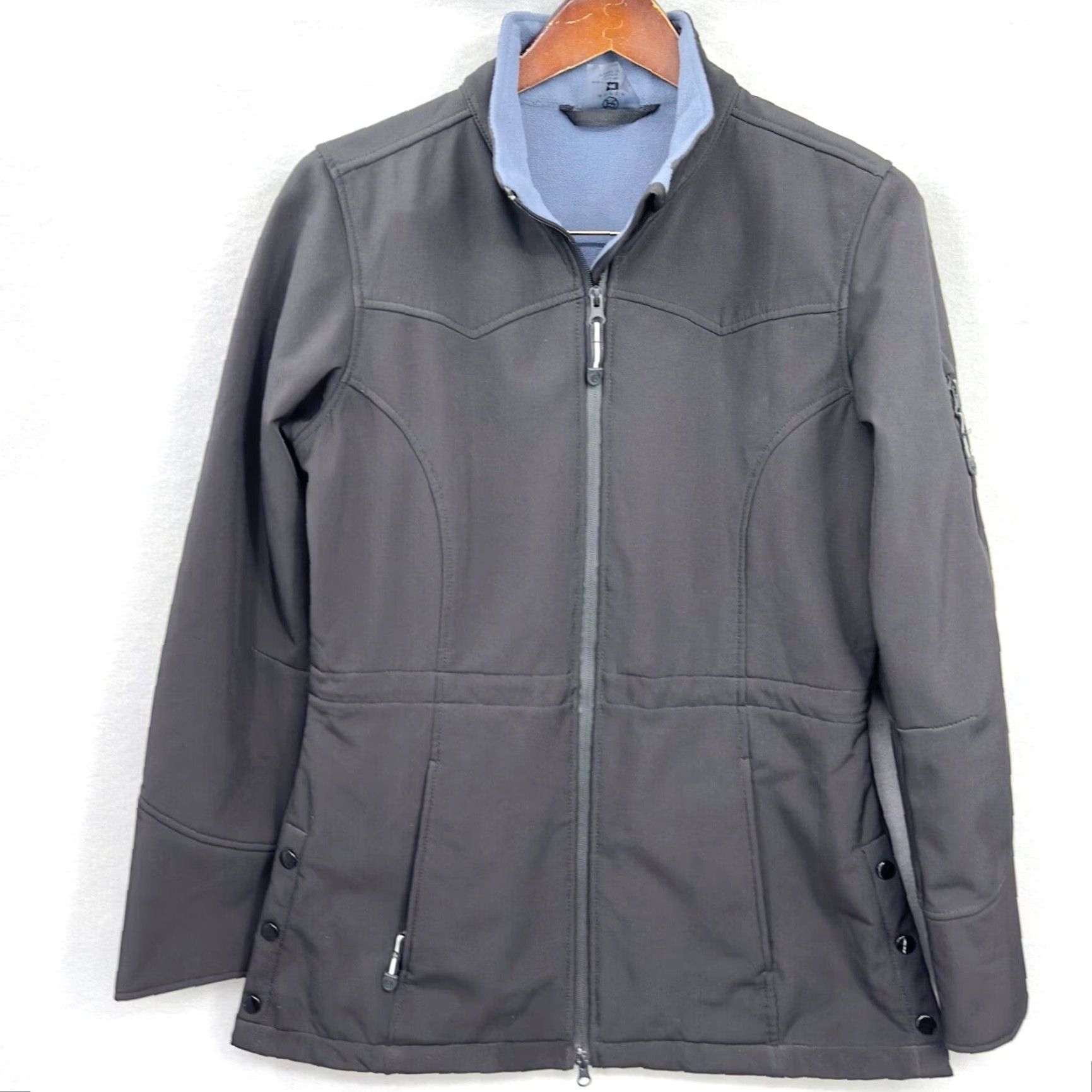 Roper Roper Jacket Womens M Black Softshell Lined Western Casual Shirt Coat Mens? Size M / US 6-8 / IT 42-44 - 2 Thumbnail
