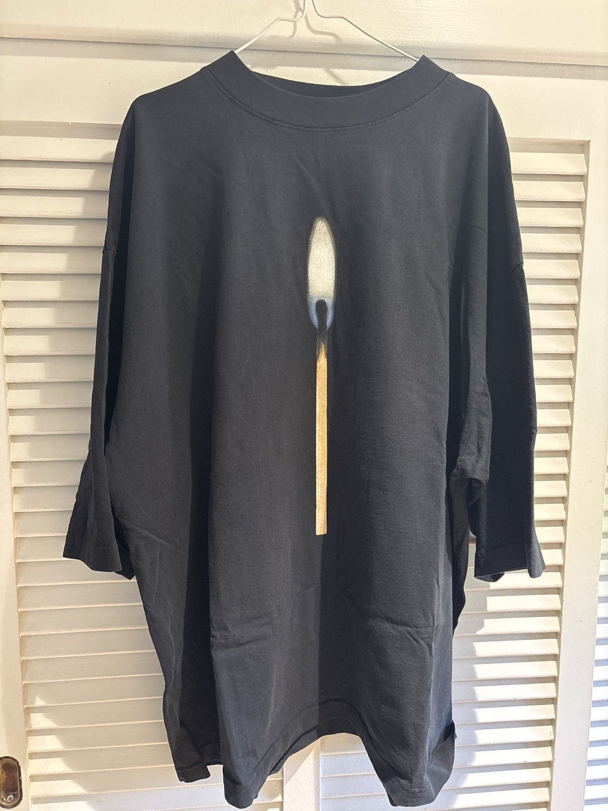 Kanye west candle black tee medium super oversized