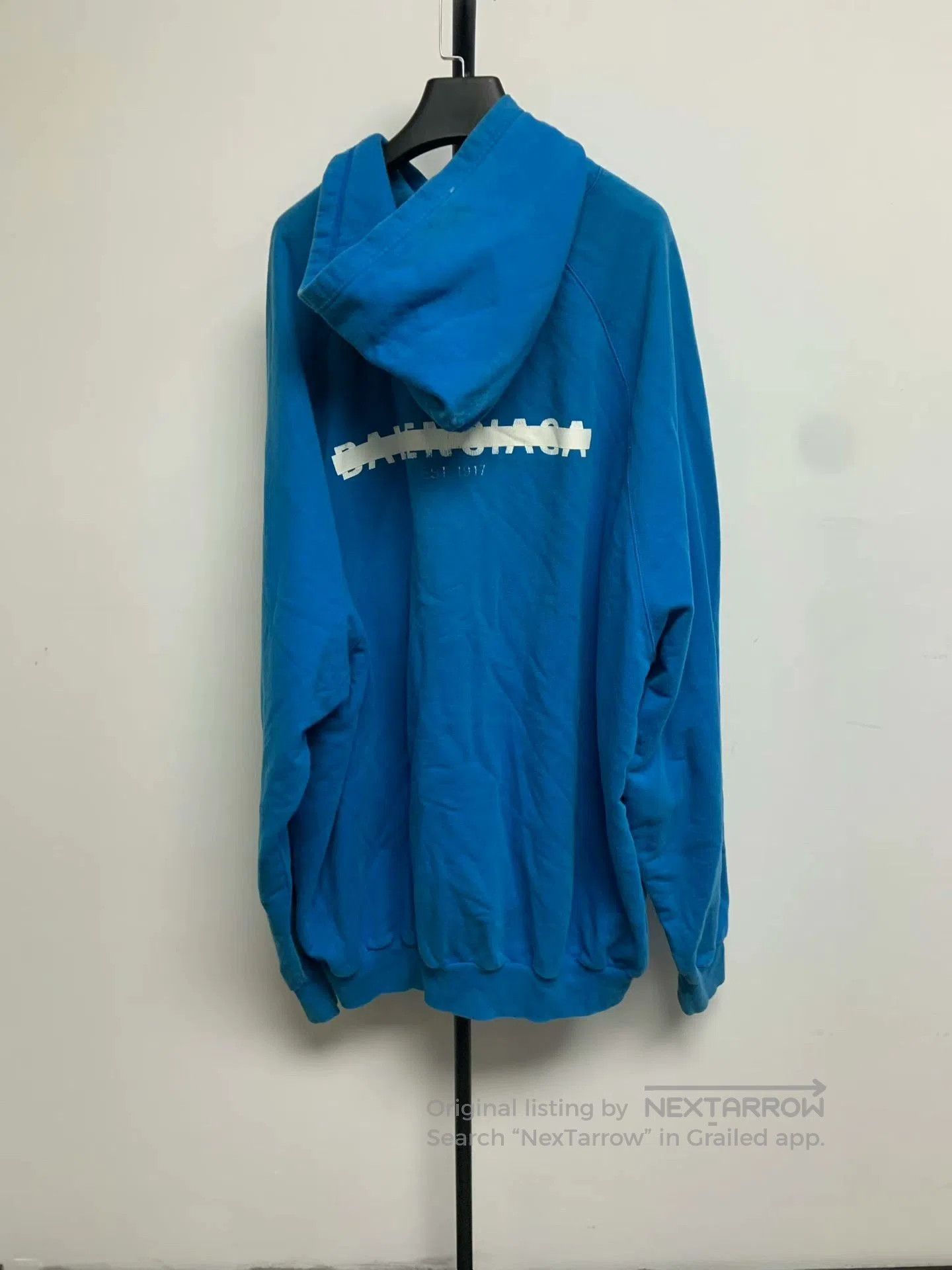 Balenciaga Balenciaga Logo Print Hooded Sweatshirt. Size US L / EU 52-54 / 3 - 2 Thumbnail