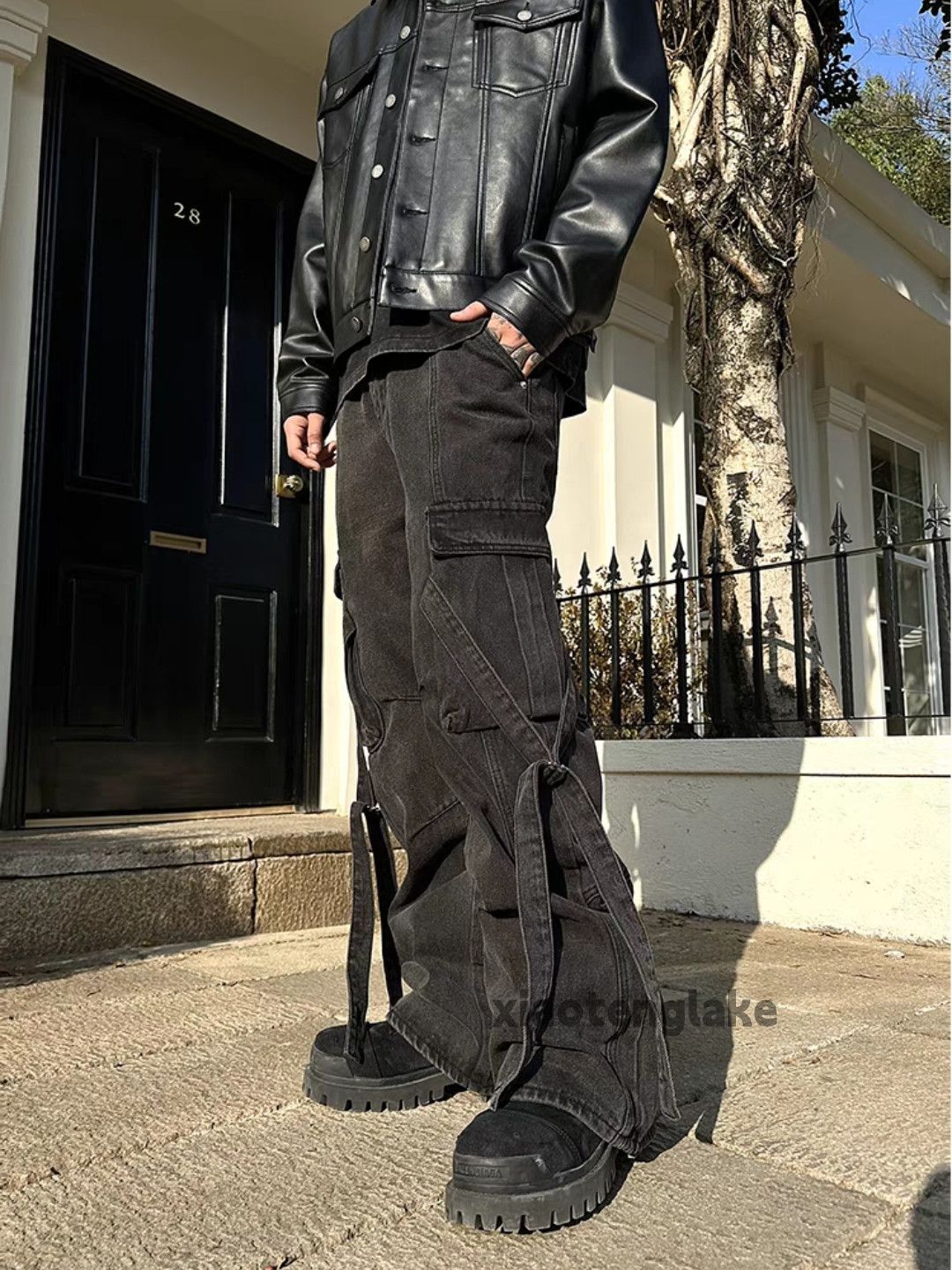 Designer × Japanese Brand × Vintage Unisex washed faded punk grunge bootcut jeans Size US 32 / EU 48 - 5 Thumbnail