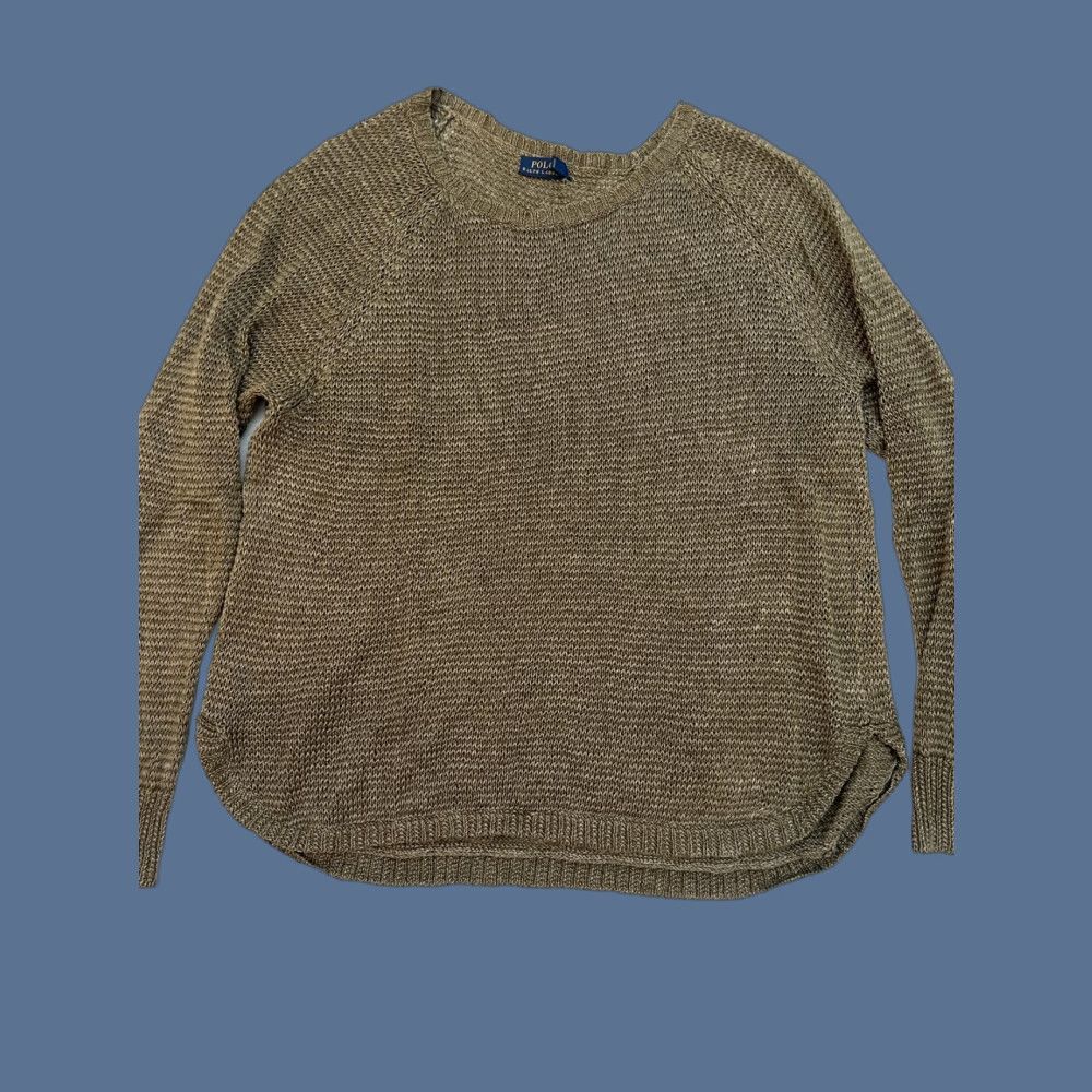 Polo Ralph Lauren VINTAGE Polo Ralph Lauren Sweater Women's XL Green Heather Cable Knit Cotton Pullover NW Size XL / US 12-14 / IT 48-50 - 1 Thumbnail