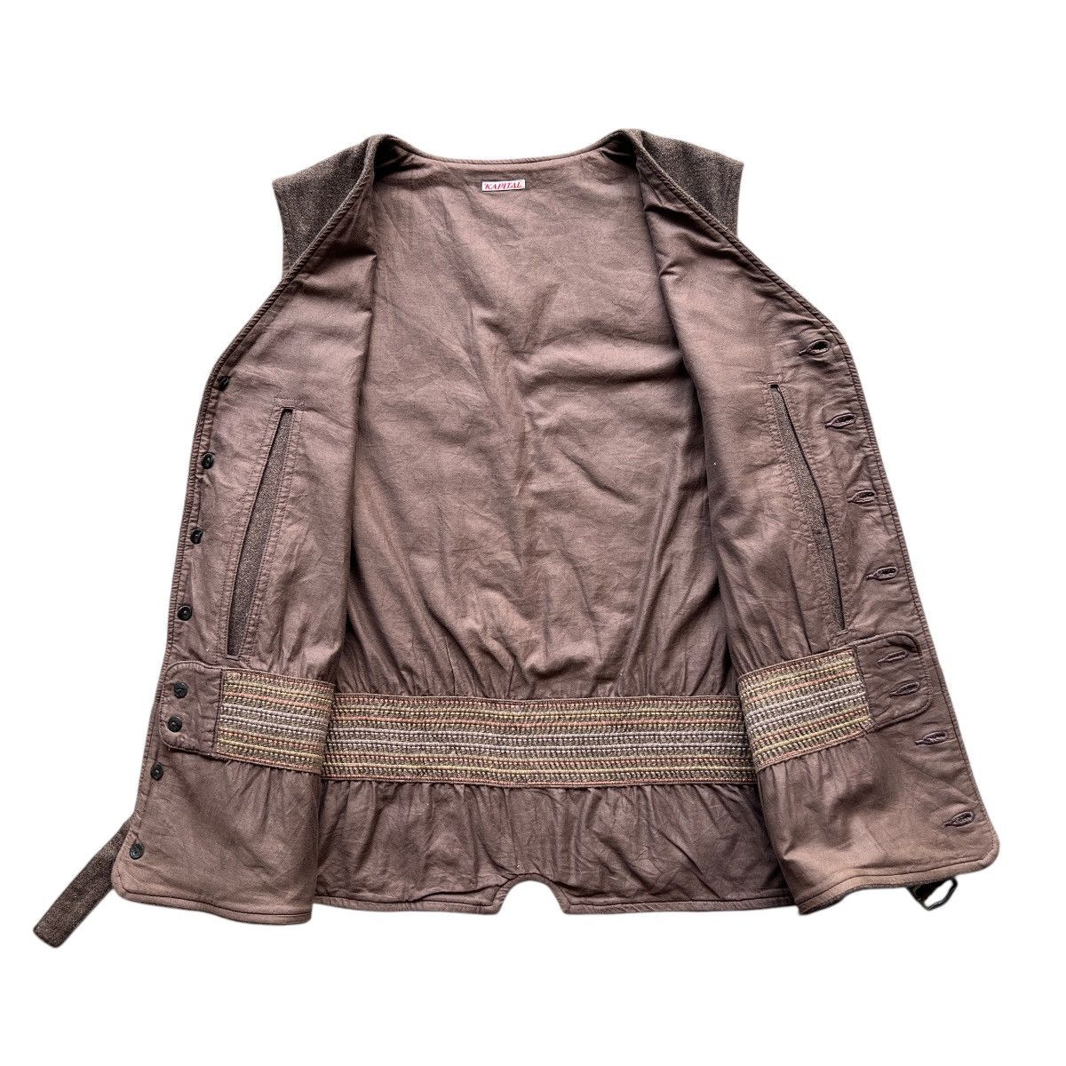 Kapital 🔥Kapital Brown Beach Style Vest Tank Top Button Made In jpn Size US L / EU 52-54 / 3 - 8 Thumbnail