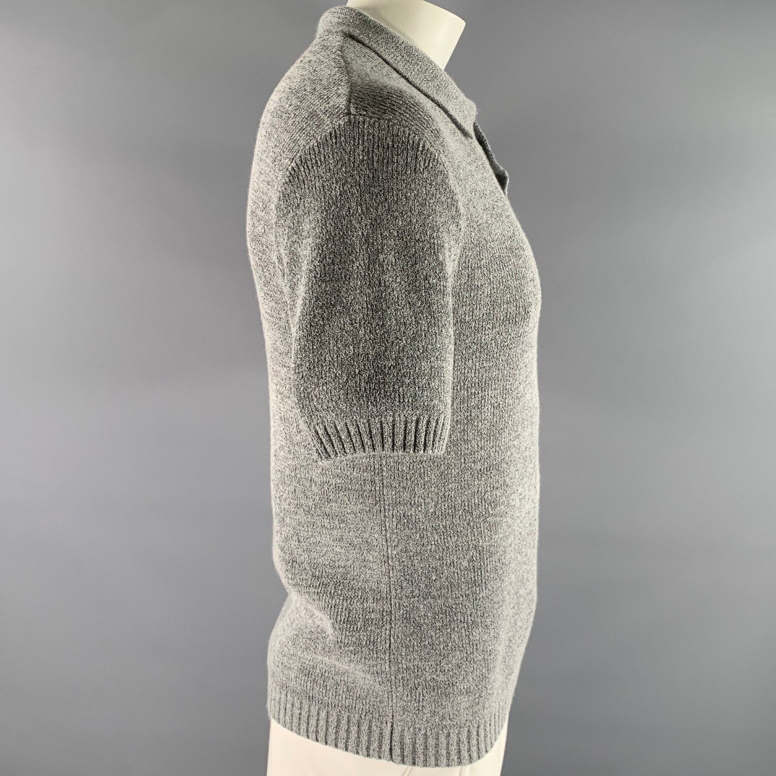 Other RAITH Size XL Grey Marled Acrylic Blend Buttoned Polo Size US XL / EU 56 / 4 - 3 Thumbnail