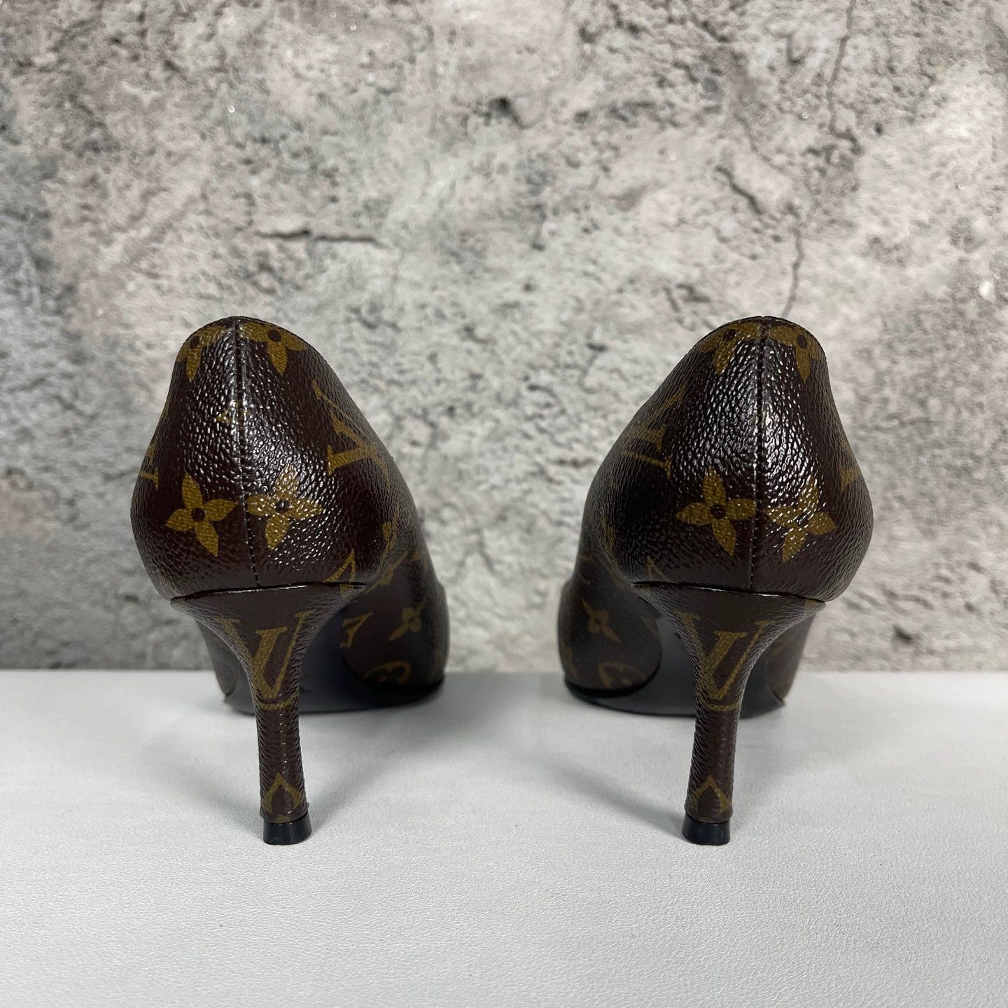 Louis Vuitton LV Monogram High Heels Women's 36 New Size US 5.5 / IT 35.5 - 4 Thumbnail
