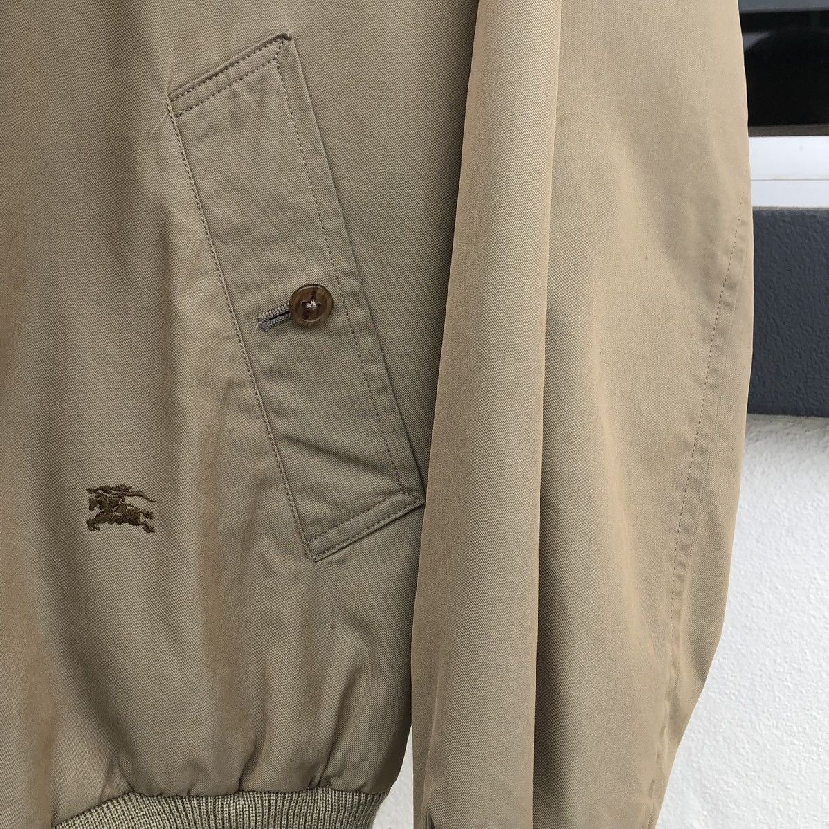 Burberry VTG Burberrys Embroidery Logo Lined Novacheck Bomber Jacket Size US M / EU 48-50 / 2 - 6 Thumbnail