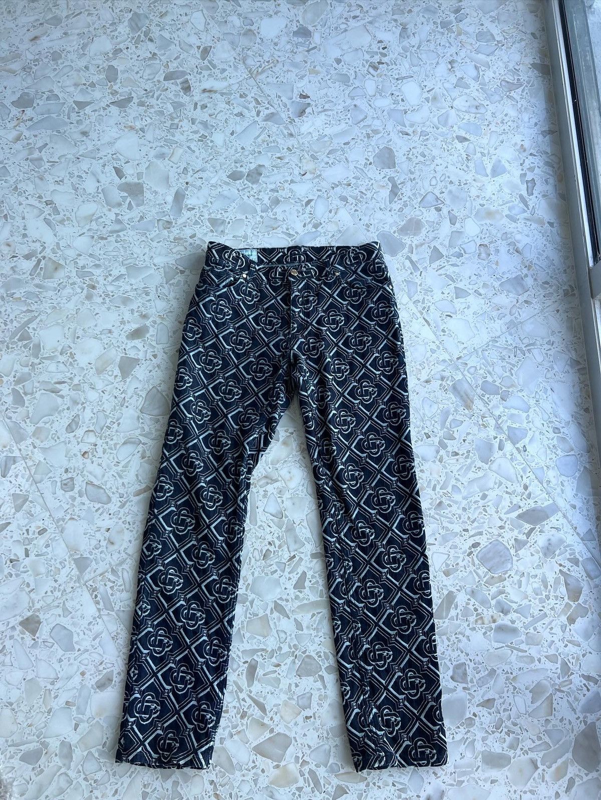 Casablanca Monogram Classic Denim Jeans Size 34