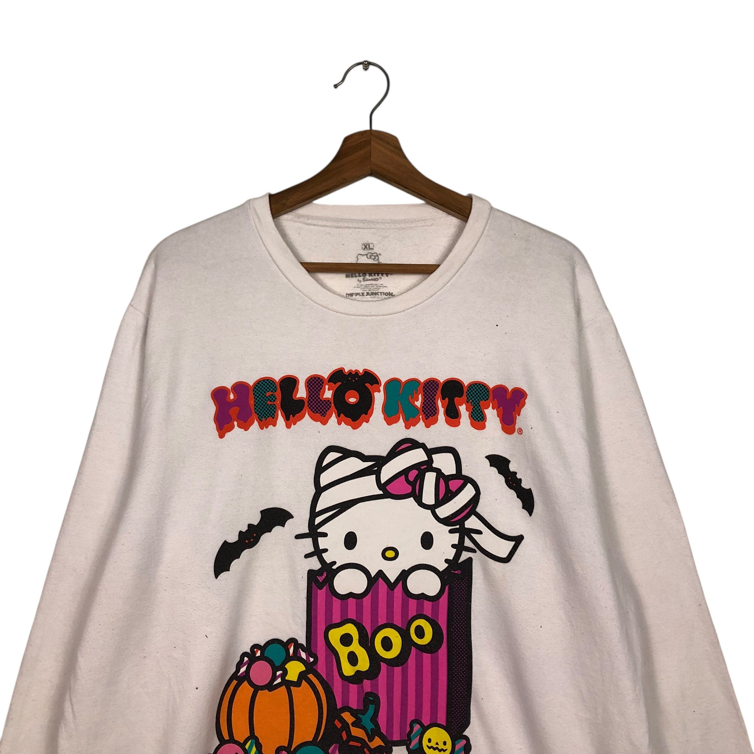 Japanese Brand 📌Vintage Sweatshirt Cewneck Hello Kitty Big Logo Size US M / EU 48-50 / 2 - 4 Thumbnail